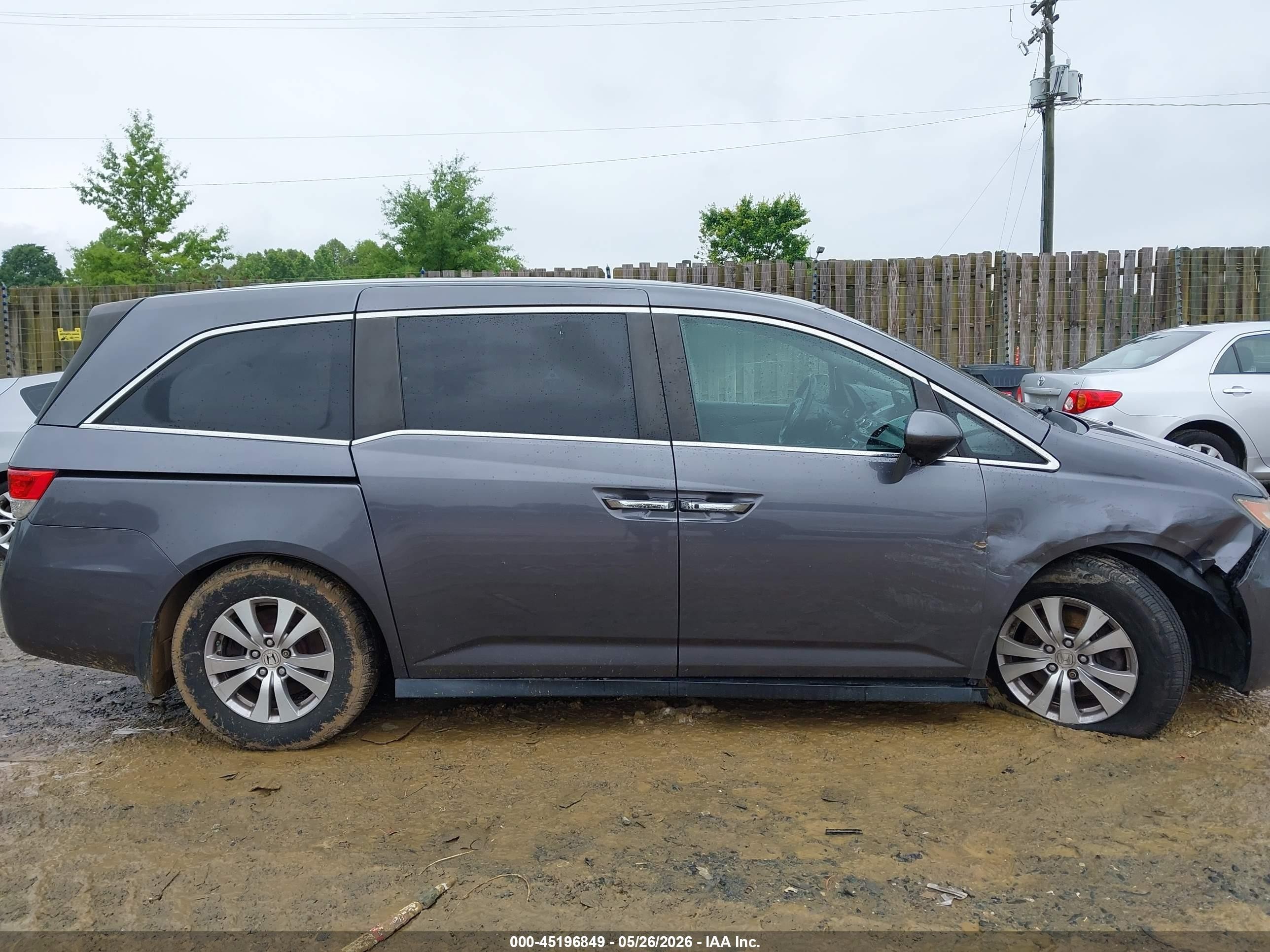 2015 Honda Odyssey Ex-l Серый vin: 5FNRL5H6XFB068501