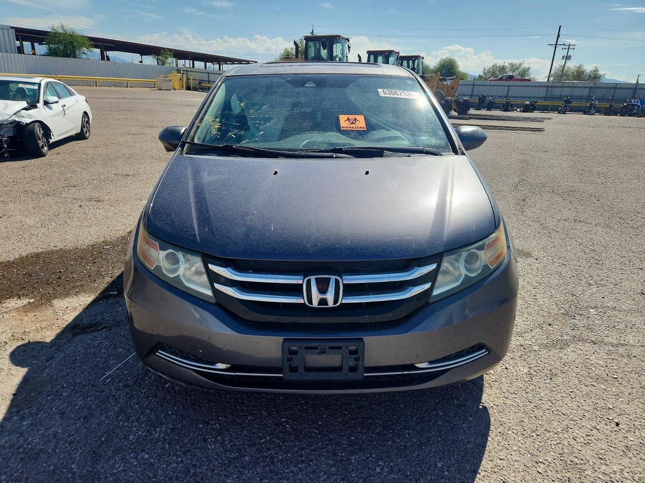 2015 Honda Odyssey Exl Gray vin: 5FNRL5H6XFB070071