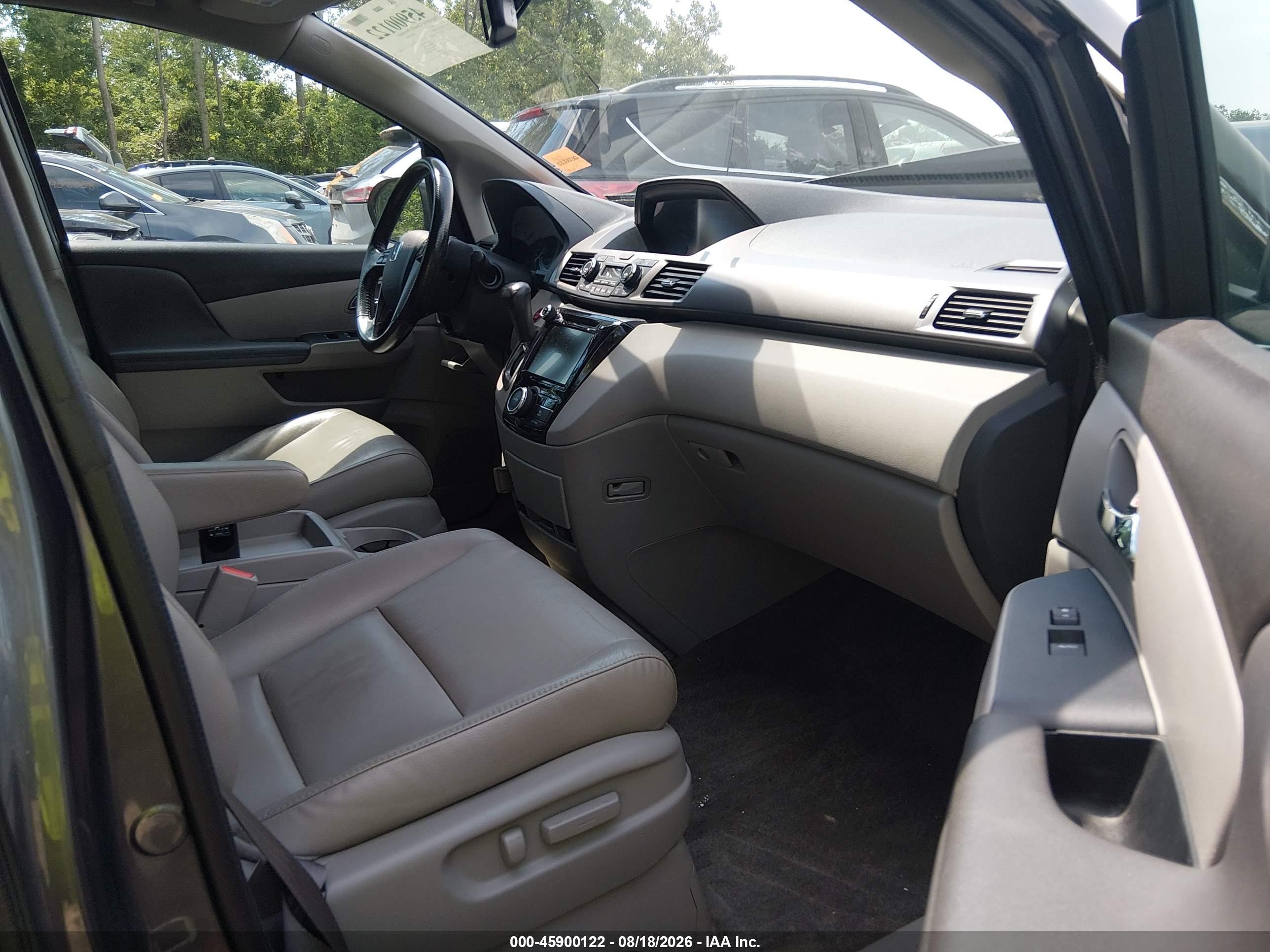 2015 Honda Odyssey Exl Gray vin: 5FNRL5H6XFB080115