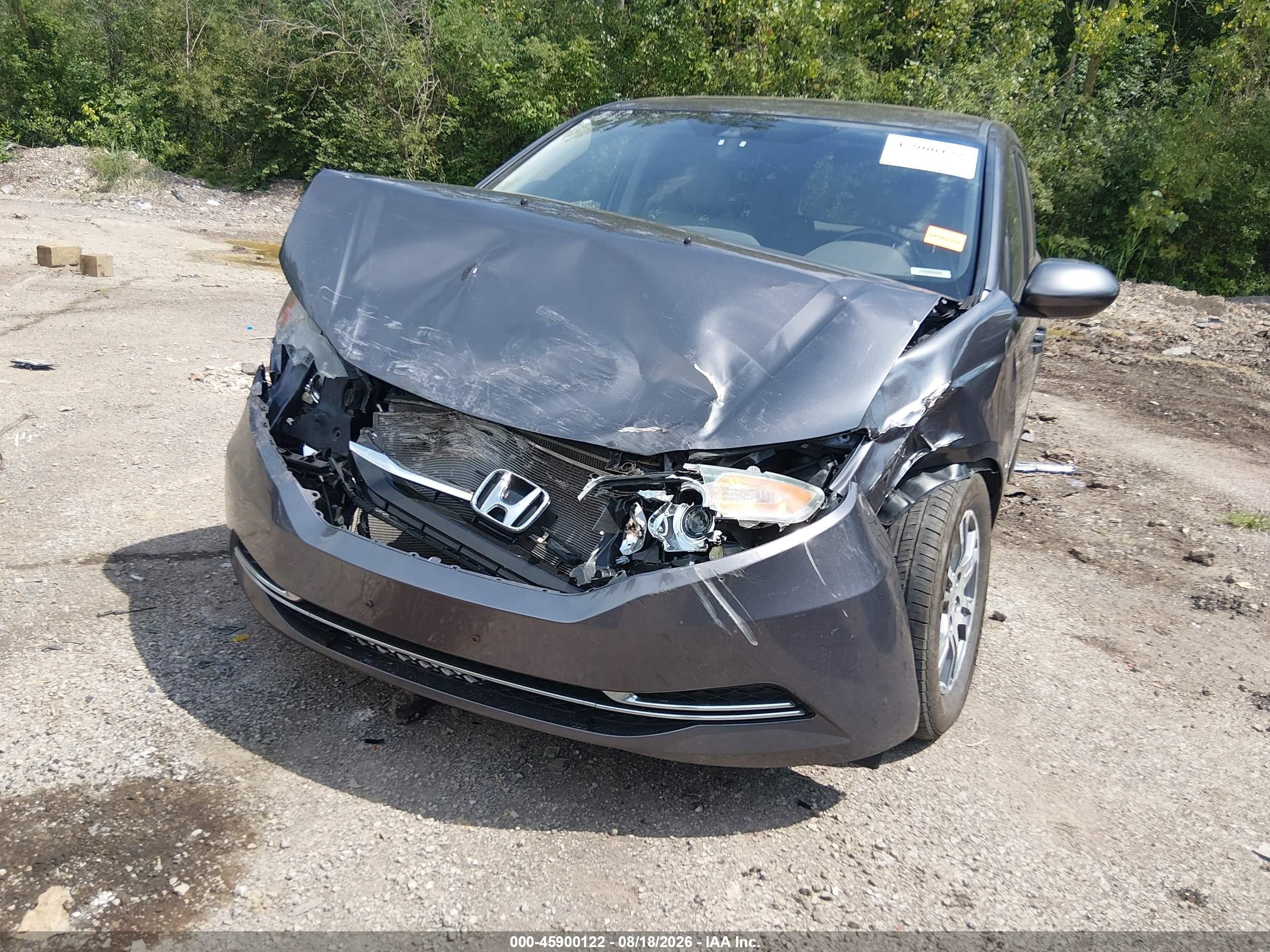2015 Honda Odyssey Exl Gray vin: 5FNRL5H6XFB080115