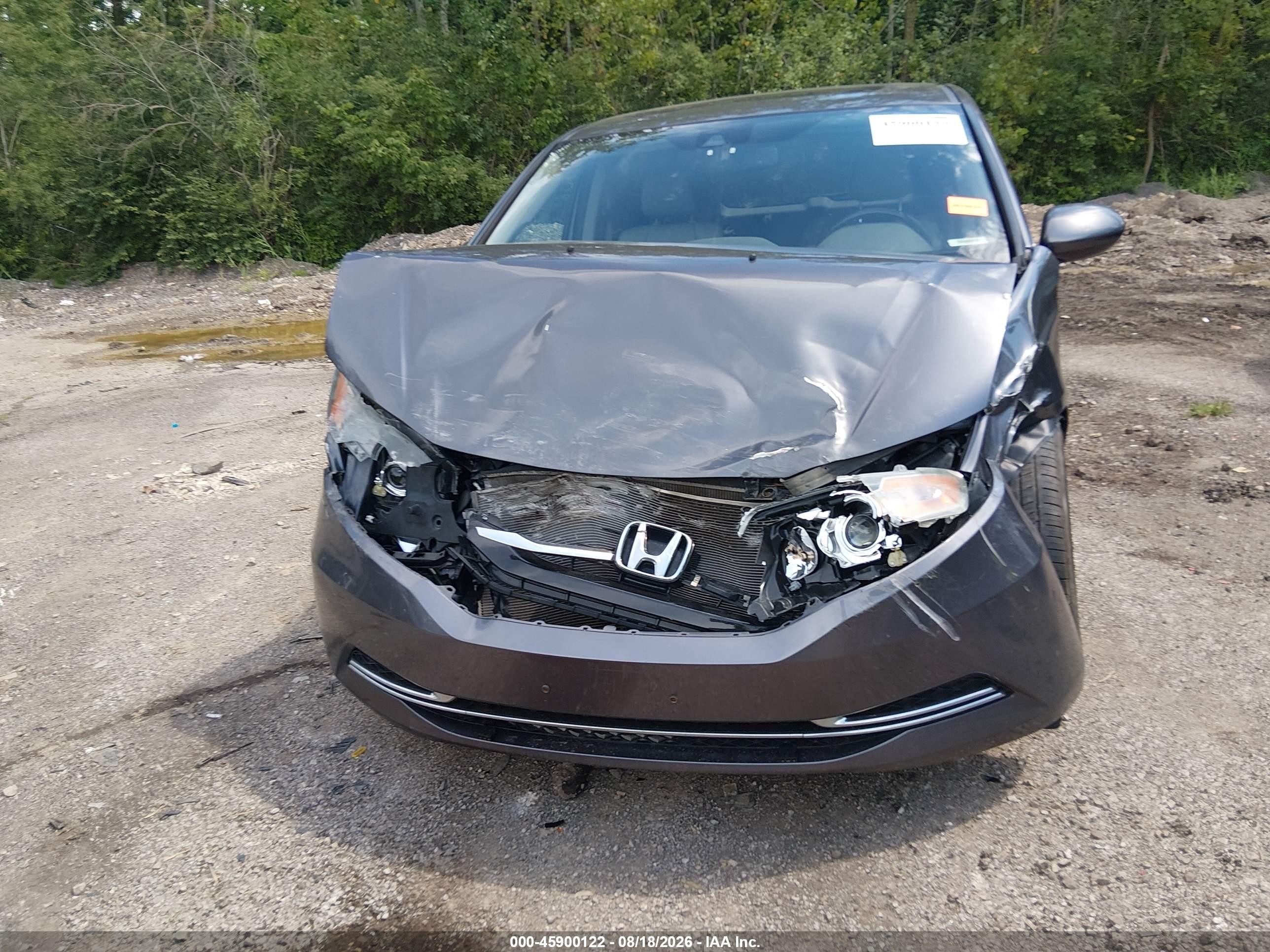 2015 Honda Odyssey Exl Gray vin: 5FNRL5H6XFB080115