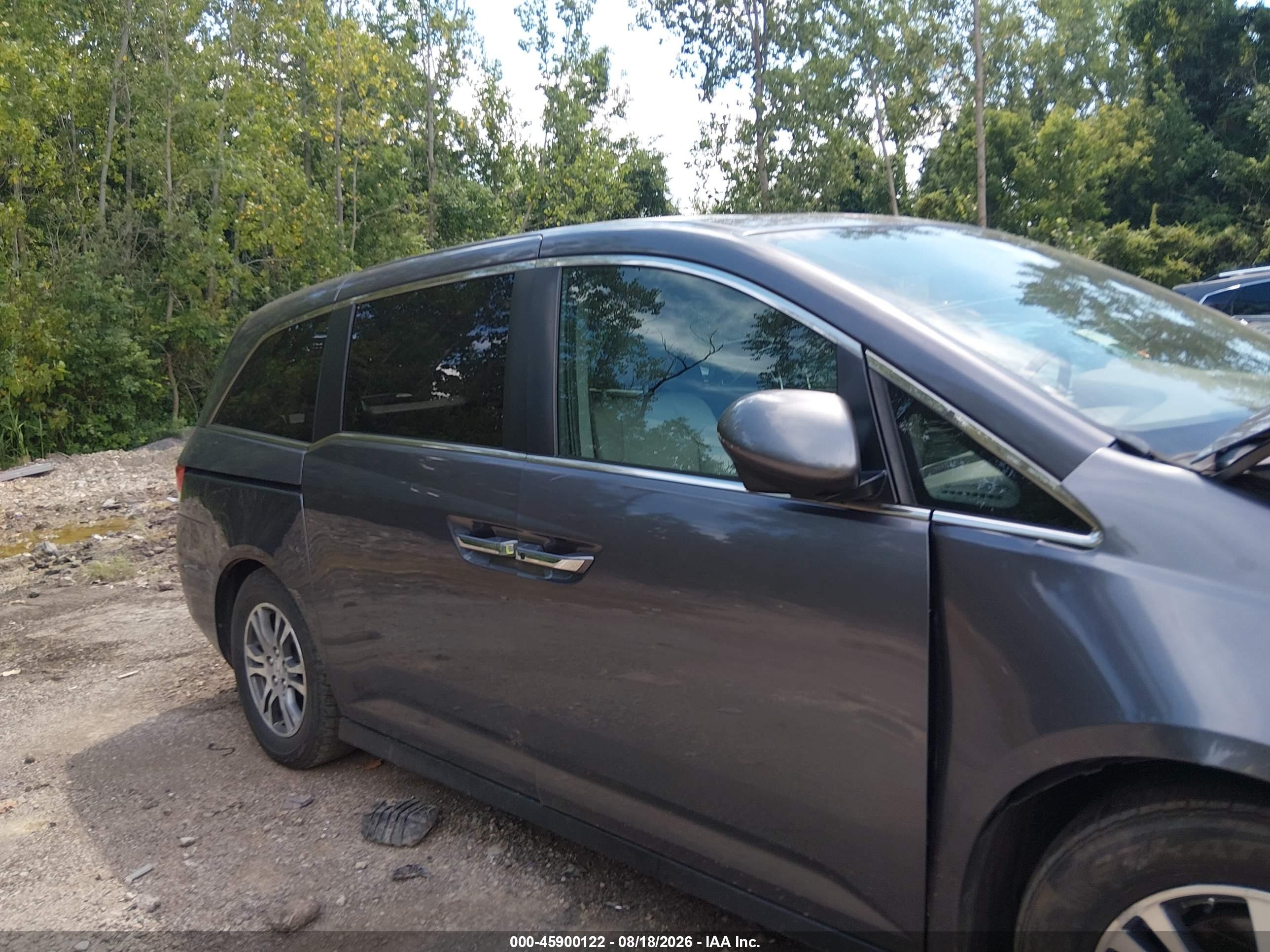2015 Honda Odyssey Exl Gray vin: 5FNRL5H6XFB080115