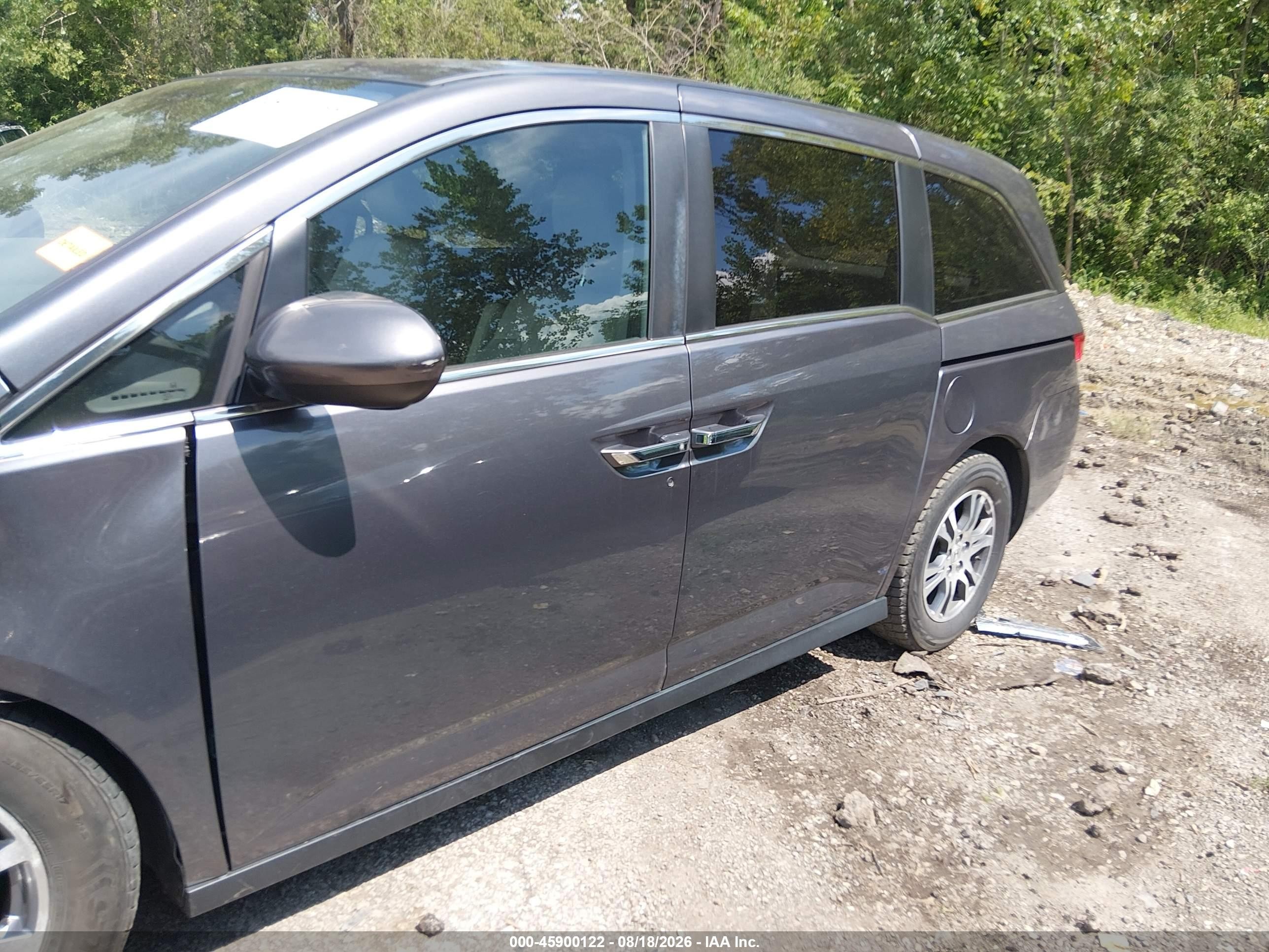 2015 Honda Odyssey Exl Gray vin: 5FNRL5H6XFB080115