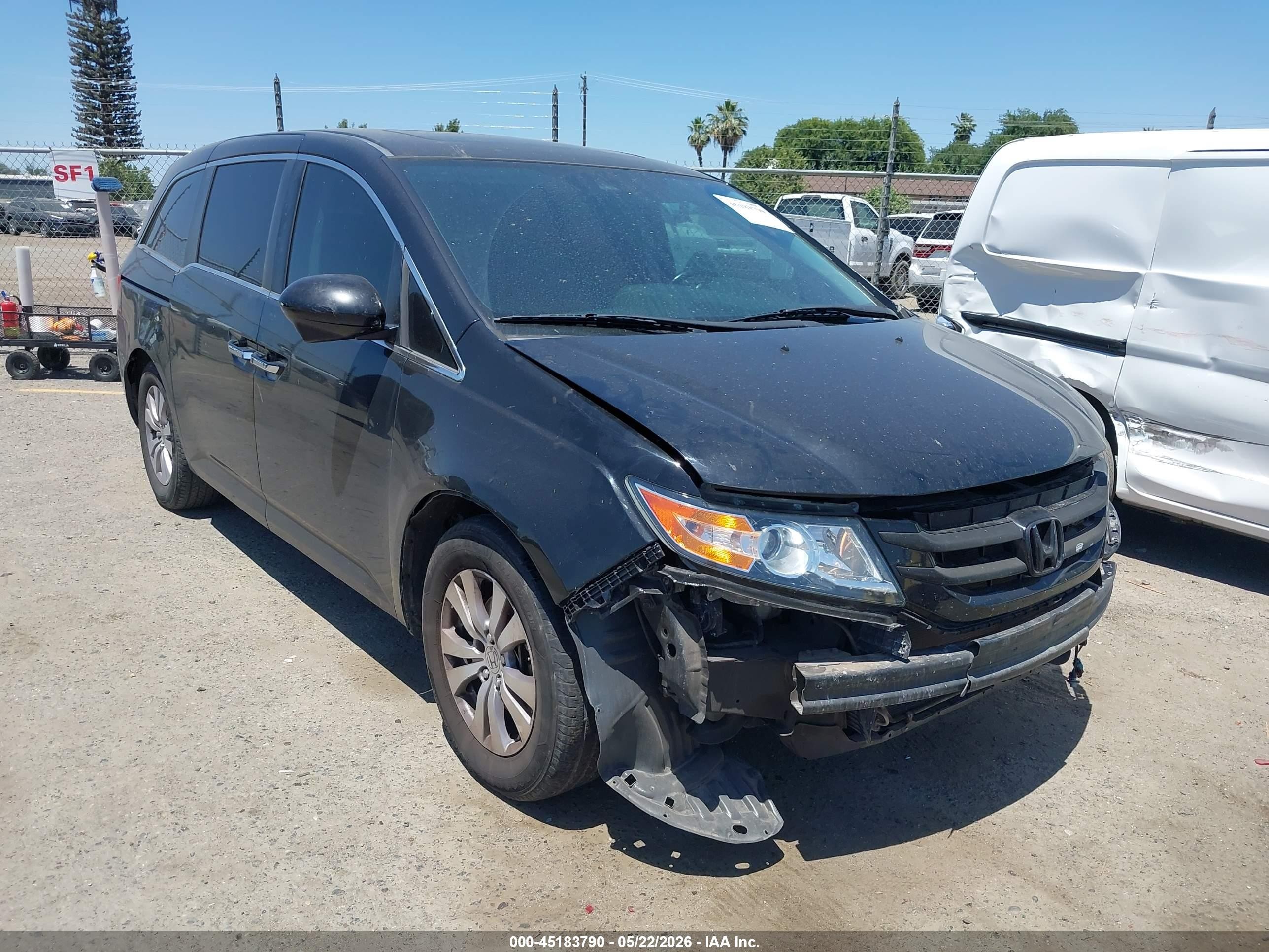 2015 Honda Odyssey Ex-l Black vin: 5FNRL5H6XFB095049
