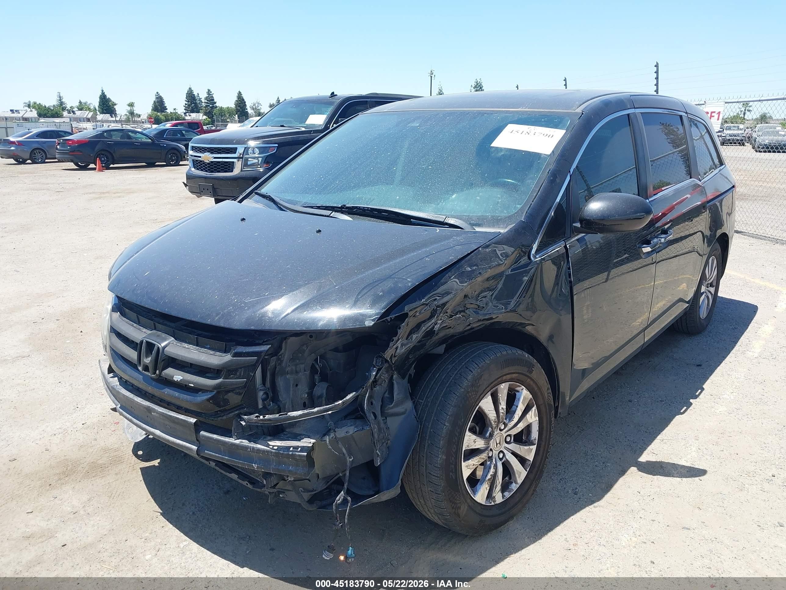 2015 Honda Odyssey Ex-l Black vin: 5FNRL5H6XFB095049