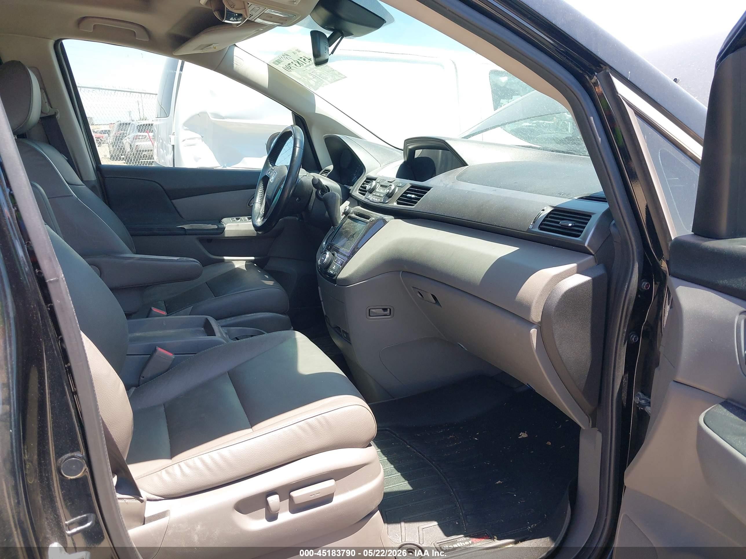 2015 Honda Odyssey Ex-l Black vin: 5FNRL5H6XFB095049