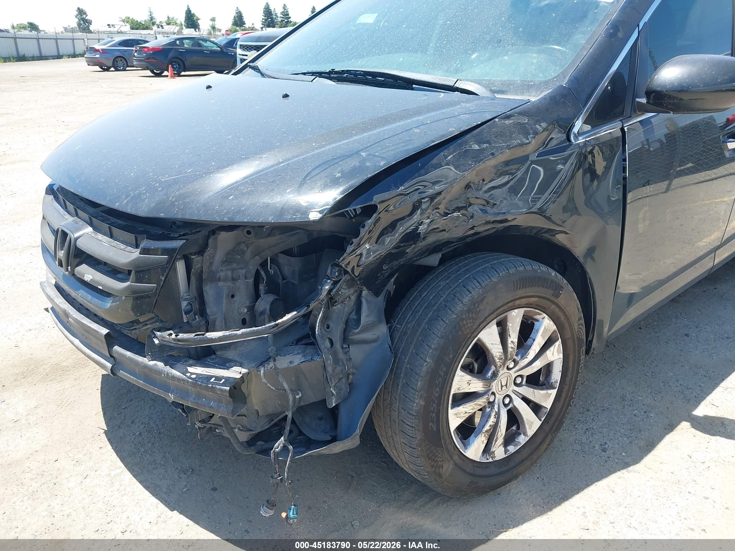 2015 Honda Odyssey Ex-l Black vin: 5FNRL5H6XFB095049