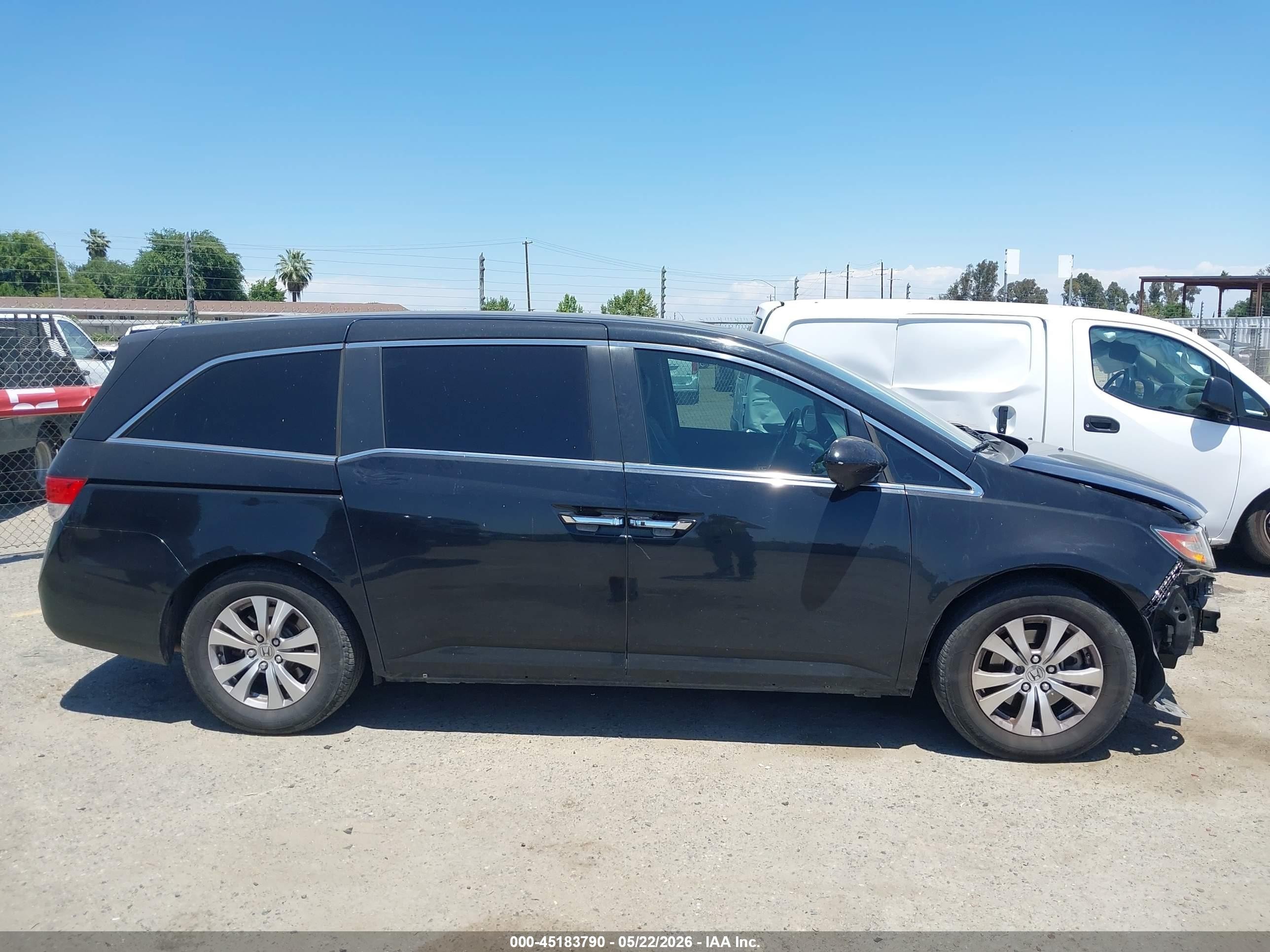2015 Honda Odyssey Ex-l Black vin: 5FNRL5H6XFB095049