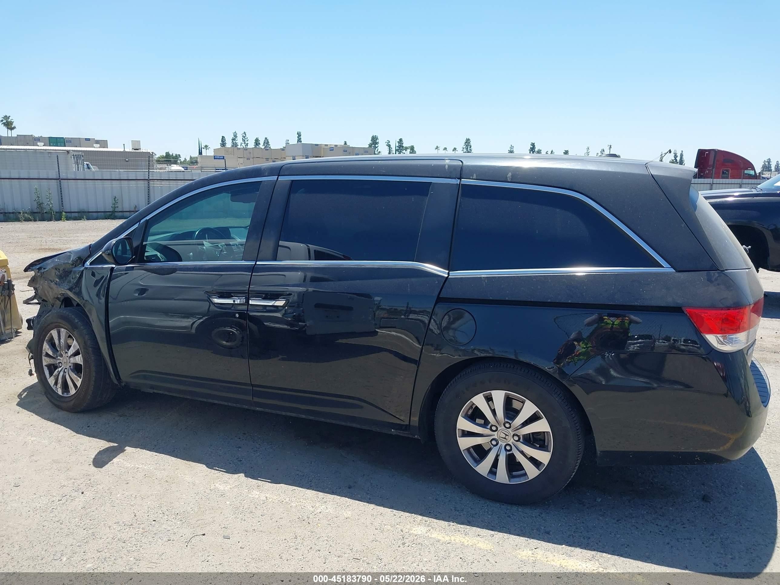 2015 Honda Odyssey Ex-l Black vin: 5FNRL5H6XFB095049