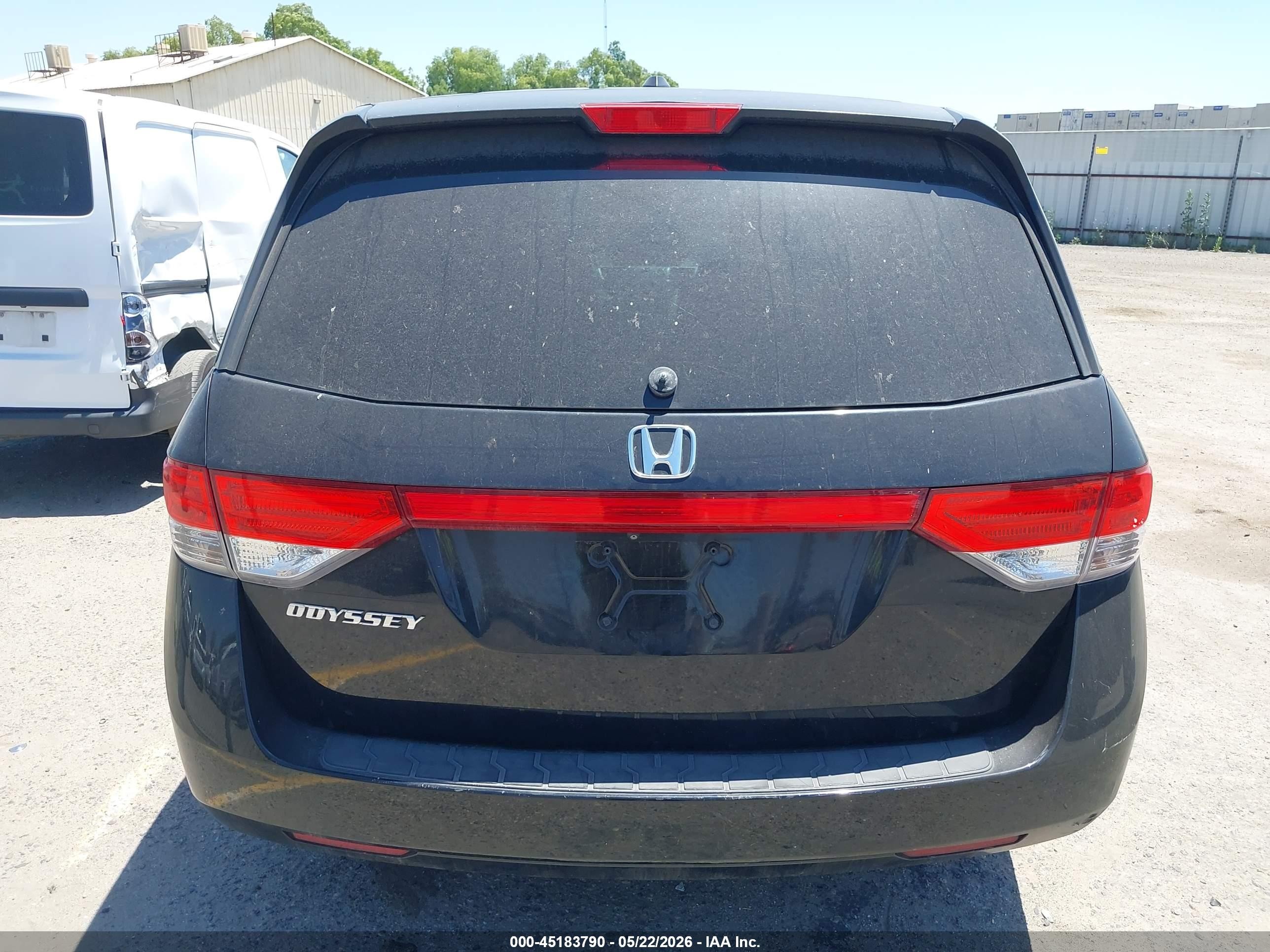 2015 Honda Odyssey Ex-l Black vin: 5FNRL5H6XFB095049