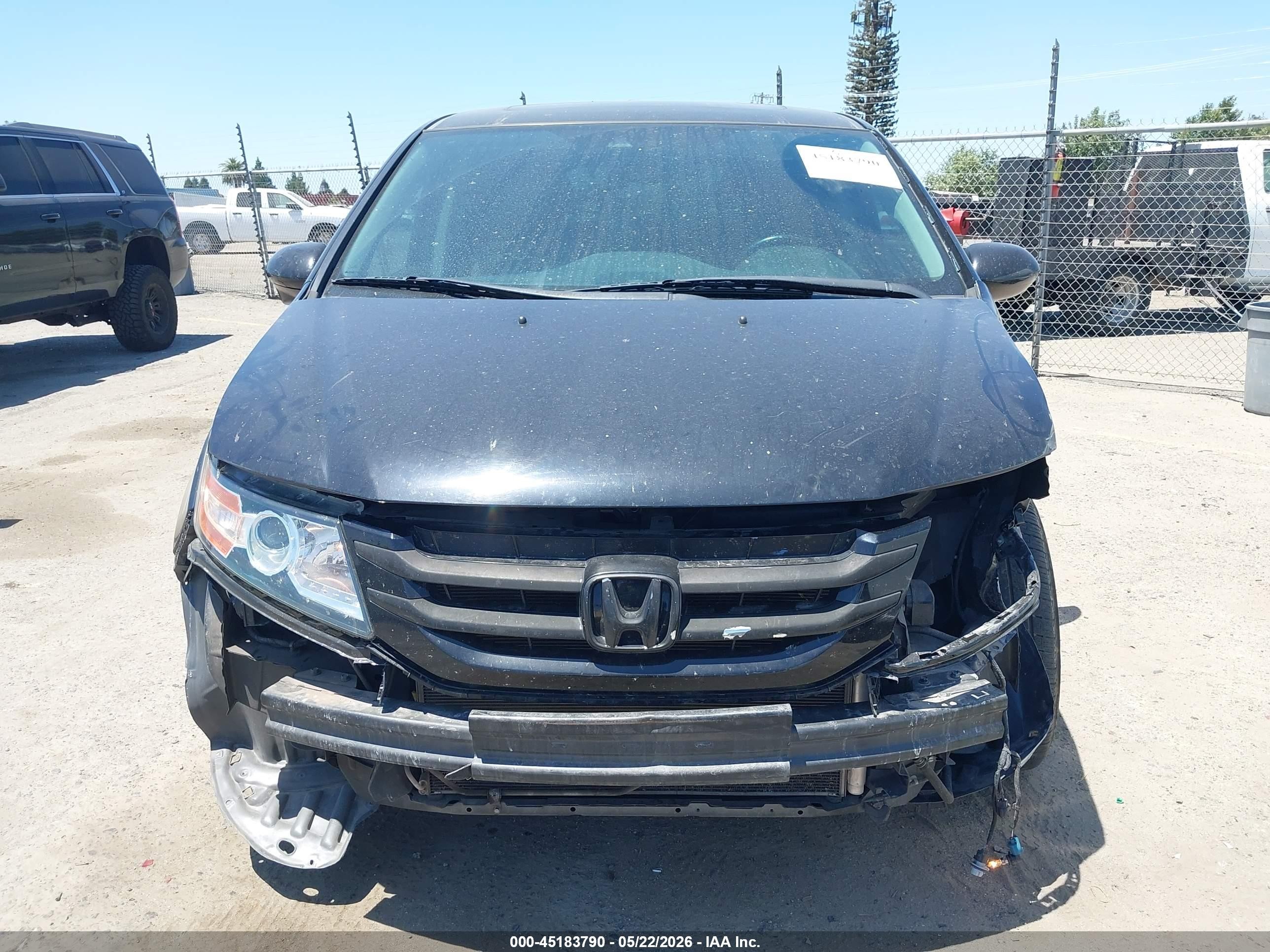 2015 Honda Odyssey Ex-l Black vin: 5FNRL5H6XFB095049