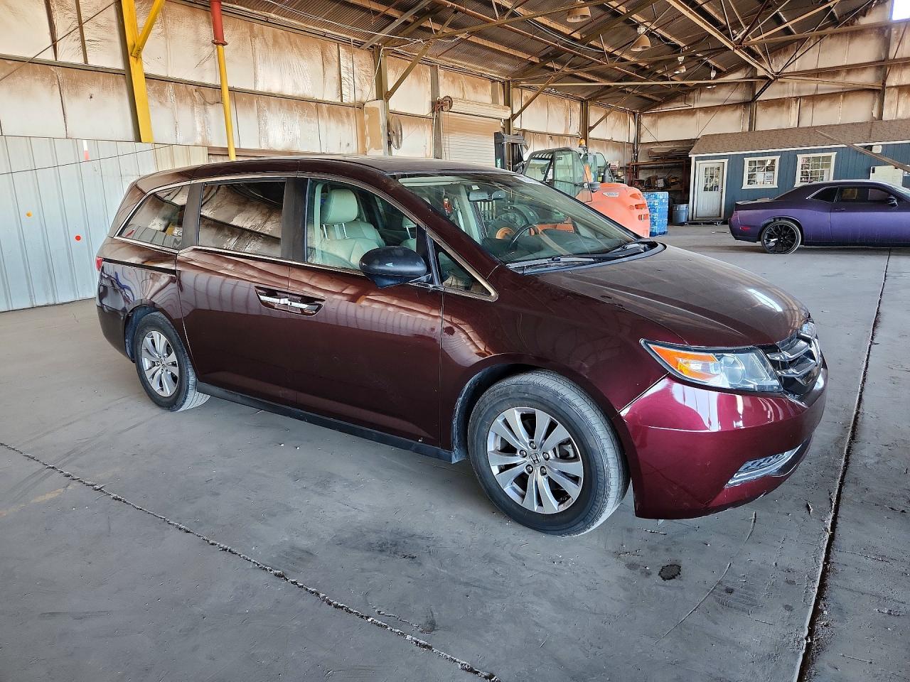 2015 Honda Odyssey Exl Maroon vin: 5FNRL5H6XFB095083