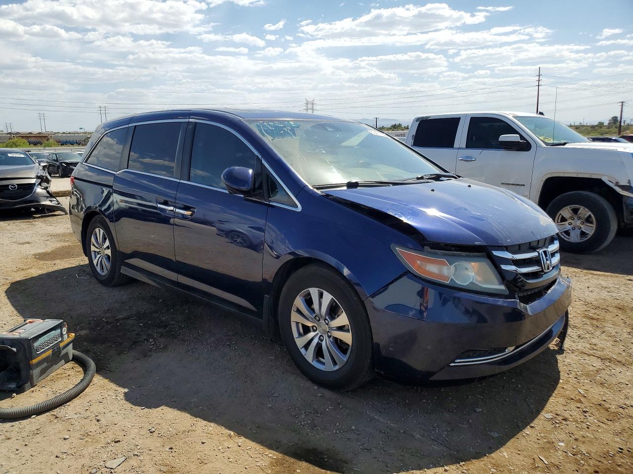 2015 Honda Odyssey Exl Blue vin: 5FNRL5H6XFB096041