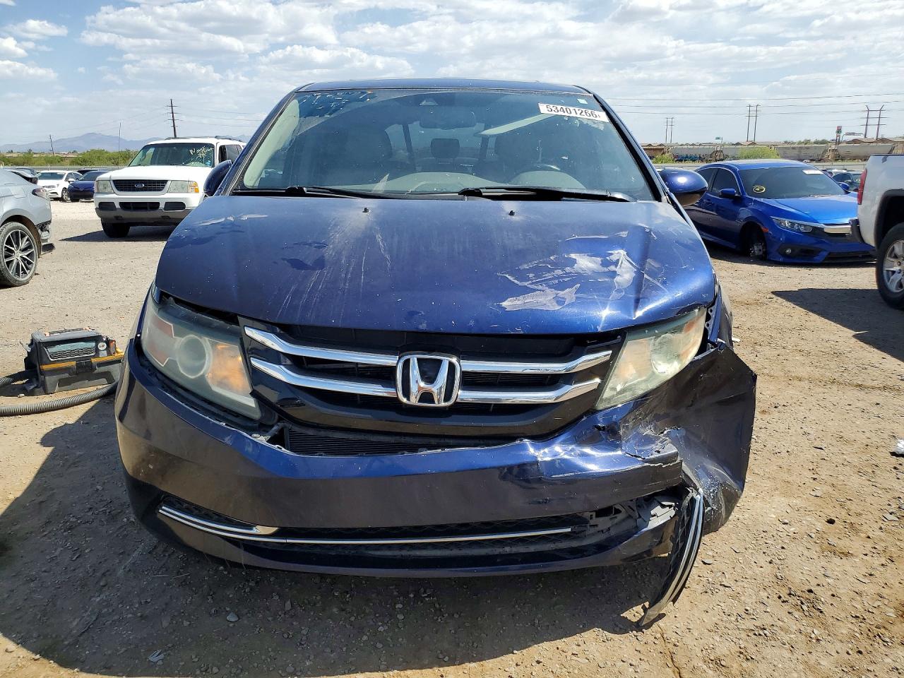 2015 Honda Odyssey Exl Blue vin: 5FNRL5H6XFB096041