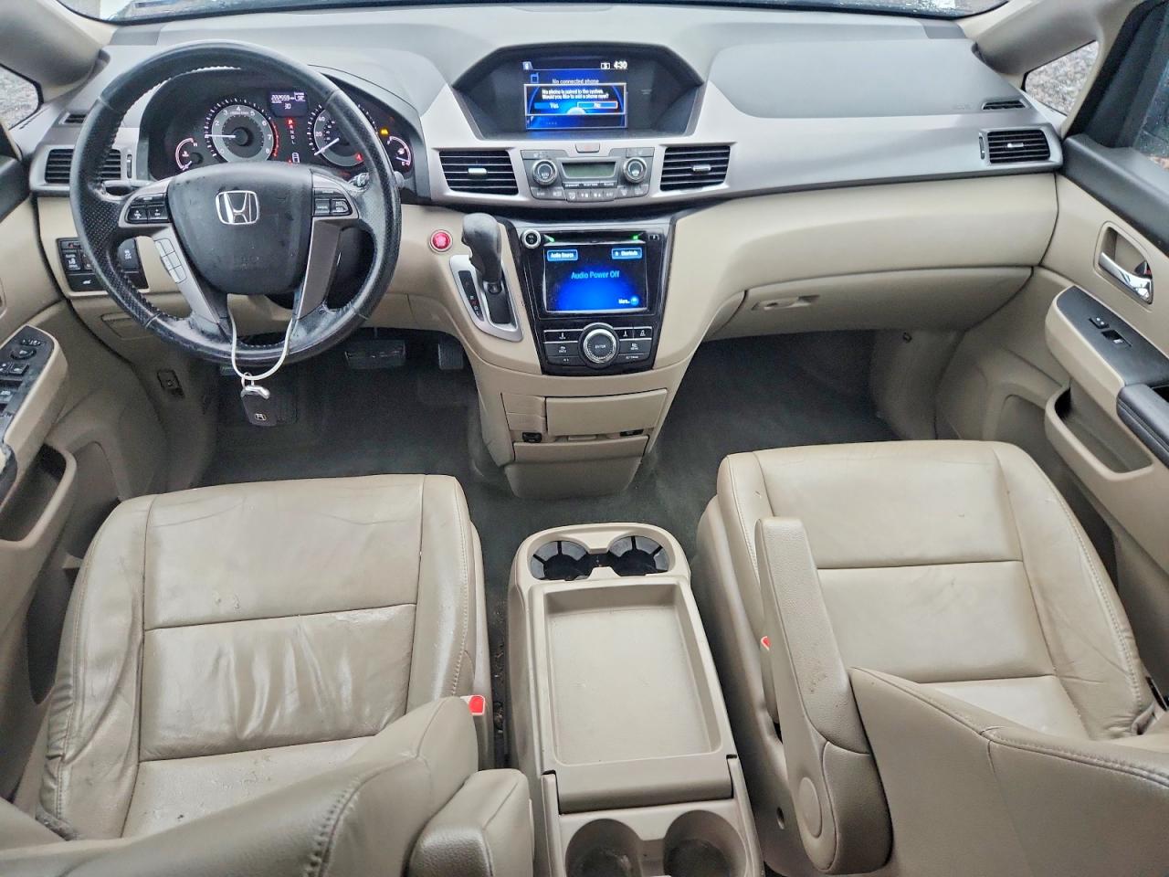 2015 Honda Odyssey White vin: 5FNRL5H6XFB096816