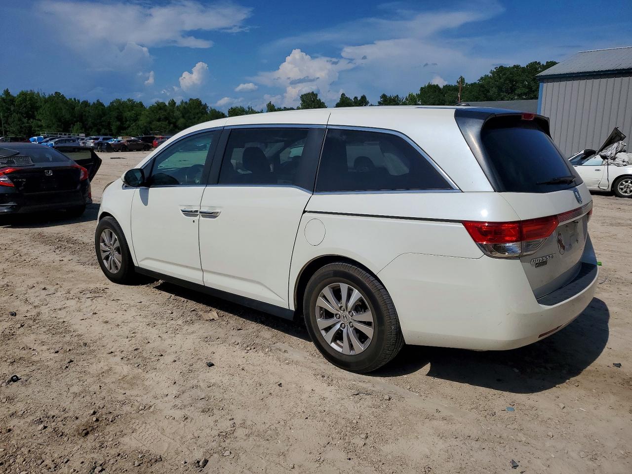 2015 Honda Odyssey Exl White vin: 5FNRL5H6XFB098629