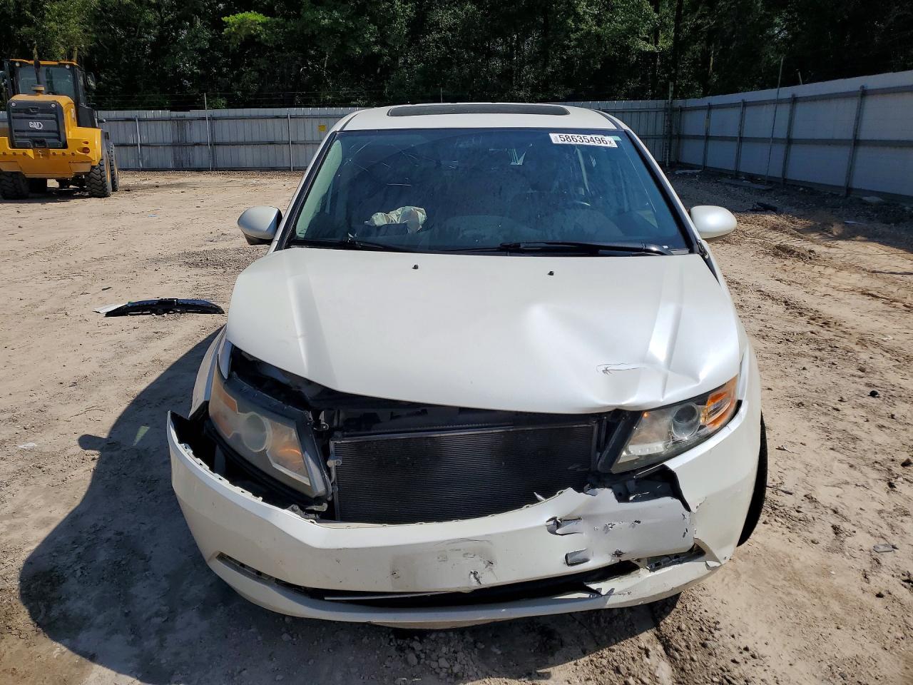 2015 Honda Odyssey Exl White vin: 5FNRL5H6XFB098629