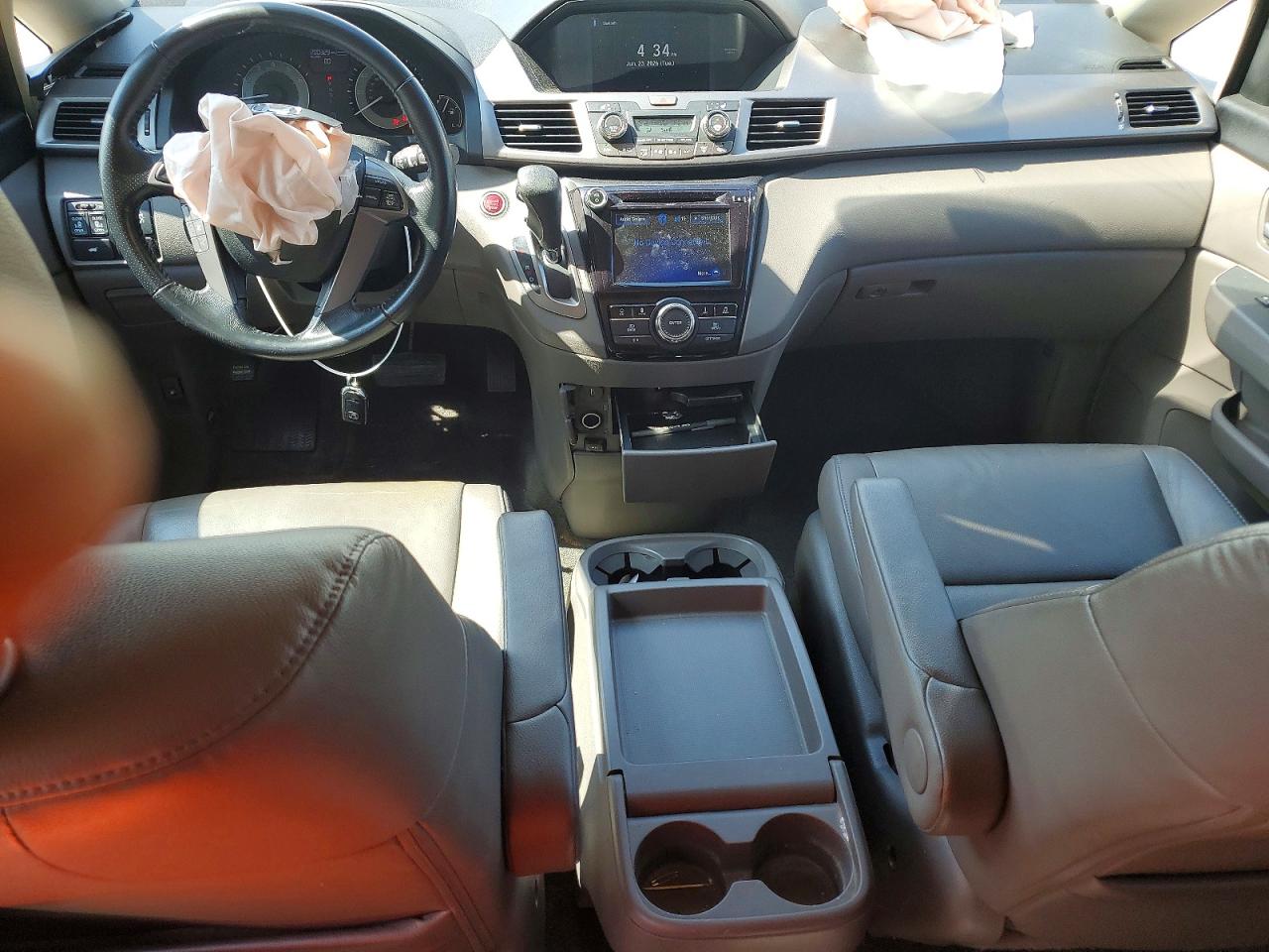 2015 Honda Odyssey Exl White vin: 5FNRL5H6XFB098629