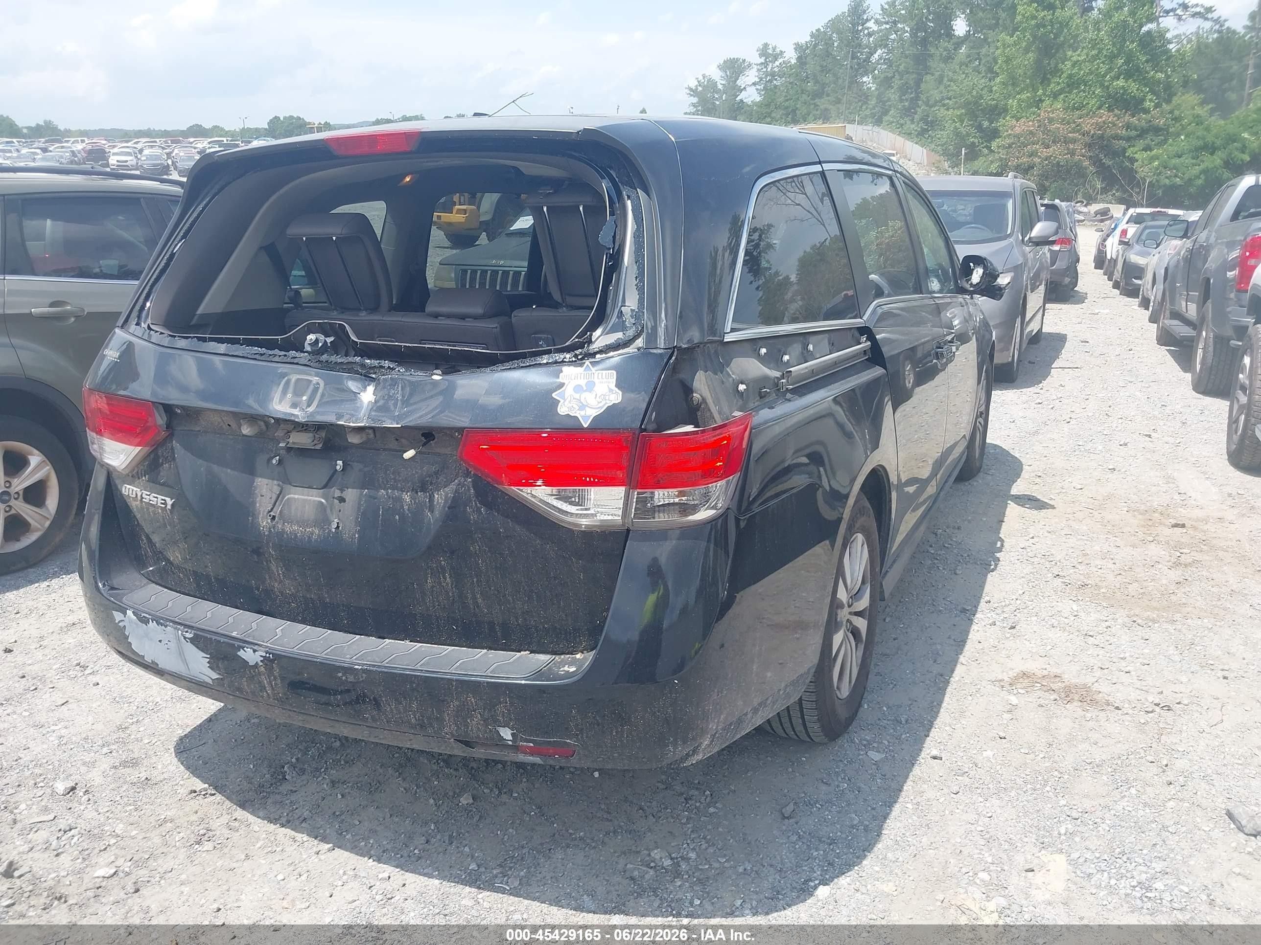 2015 Honda Odyssey Ex-l Black vin: 5FNRL5H6XFB098727