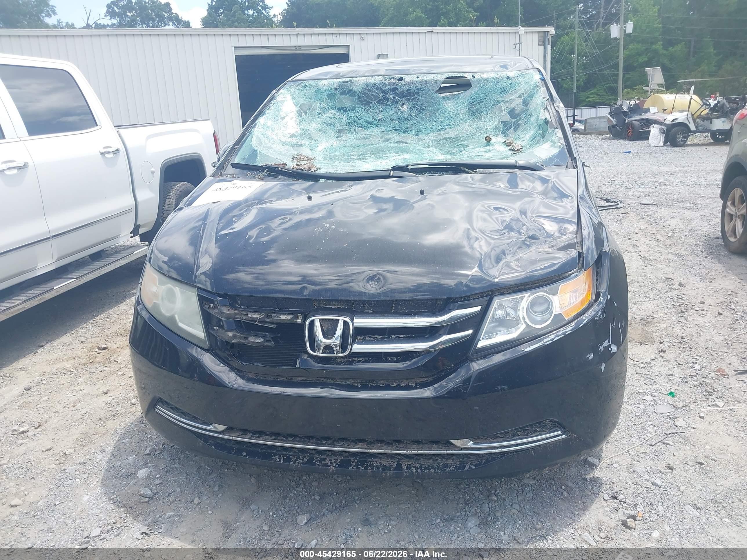 2015 Honda Odyssey Ex-l Black vin: 5FNRL5H6XFB098727