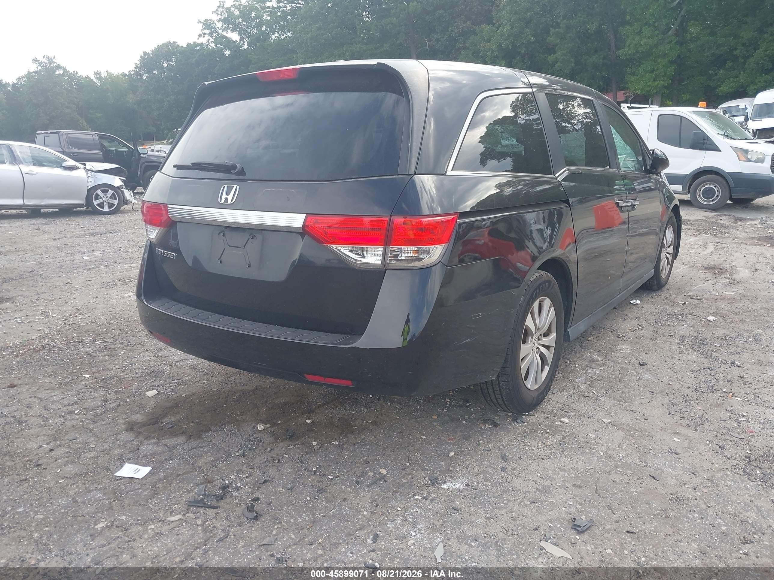 2015 Honda Odyssey Ex-l Black vin: 5FNRL5H6XFB098792