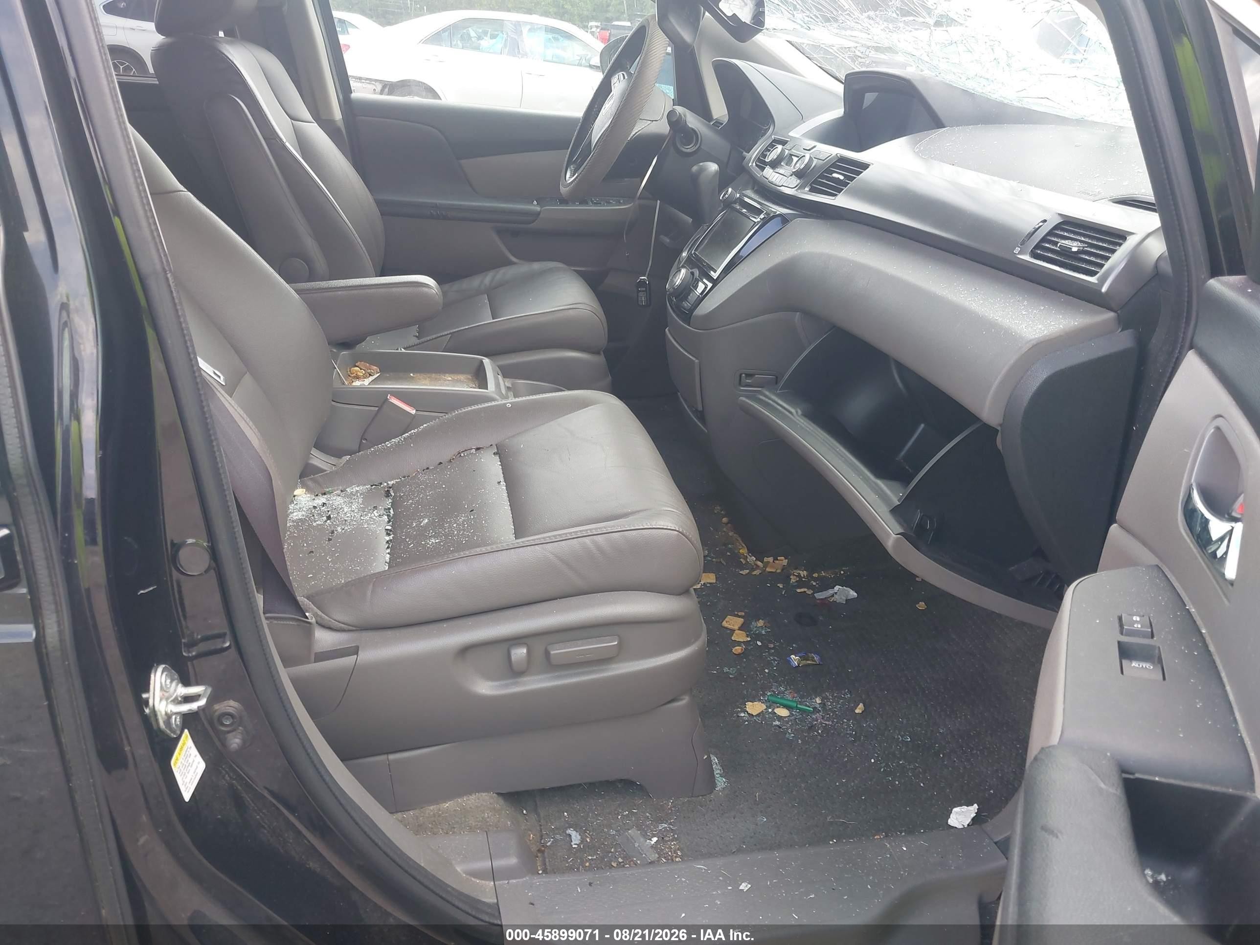 2015 Honda Odyssey Ex-l Black vin: 5FNRL5H6XFB098792