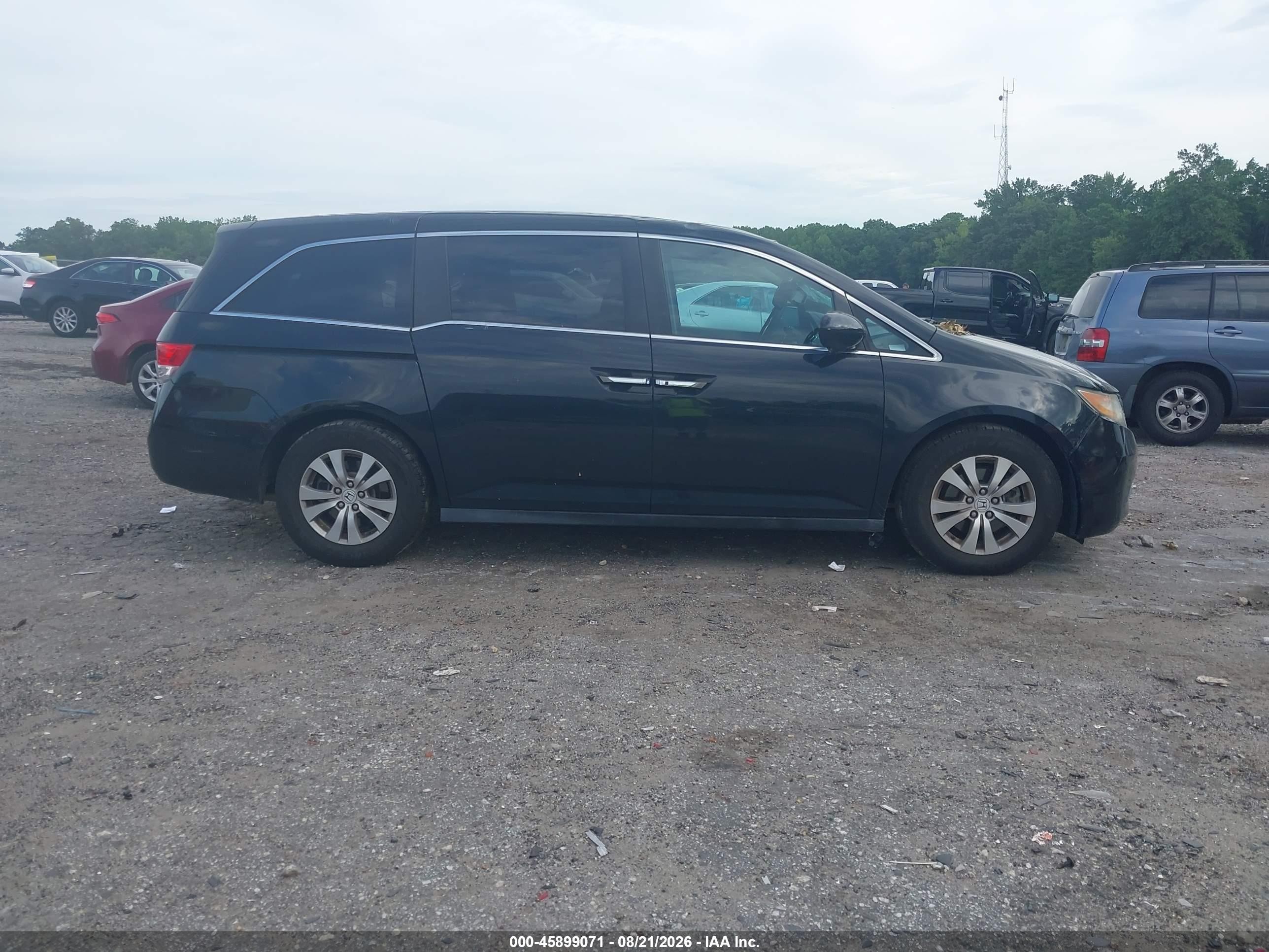 2015 Honda Odyssey Ex-l Black vin: 5FNRL5H6XFB098792