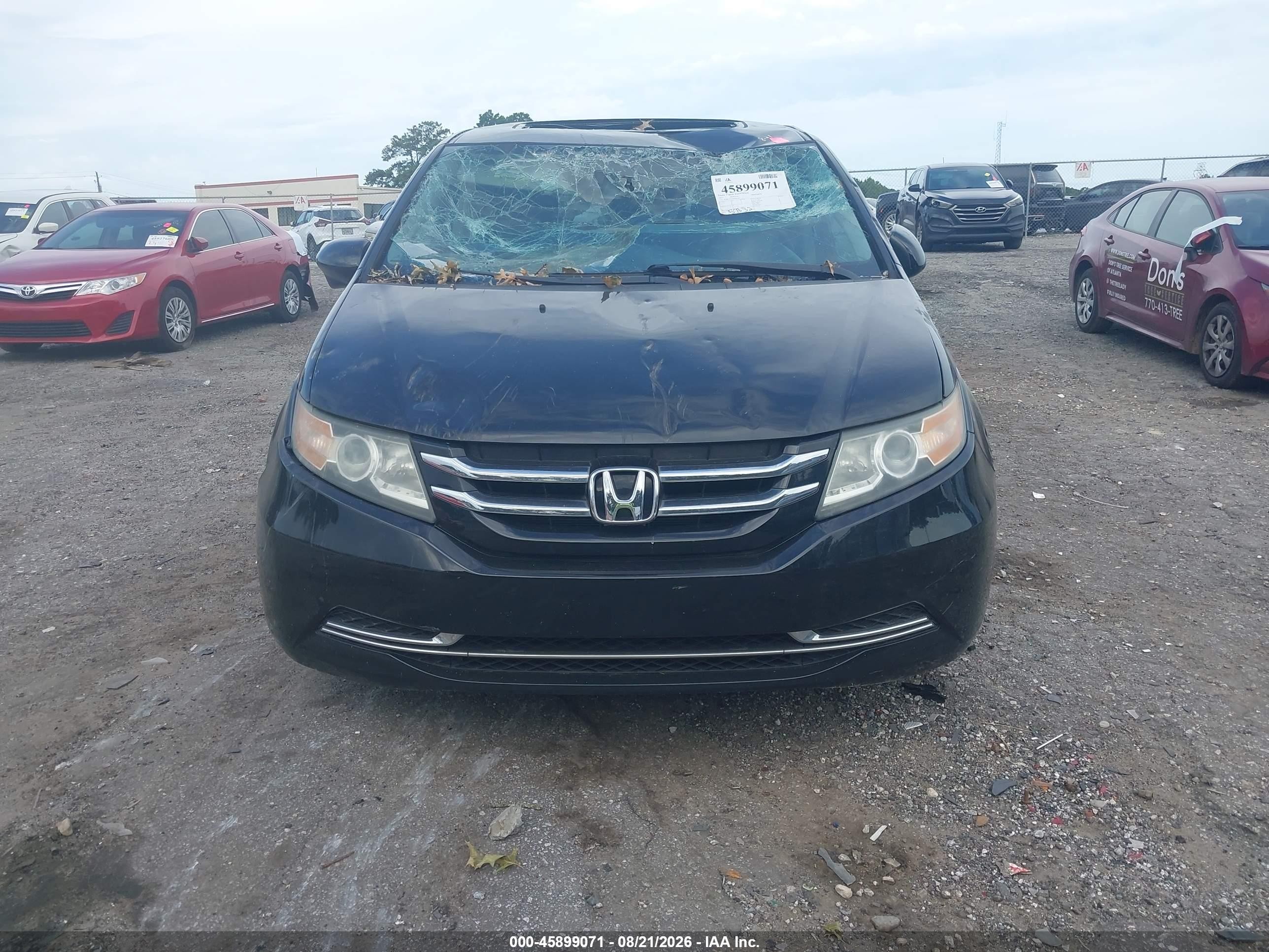 2015 Honda Odyssey Ex-l Black vin: 5FNRL5H6XFB098792