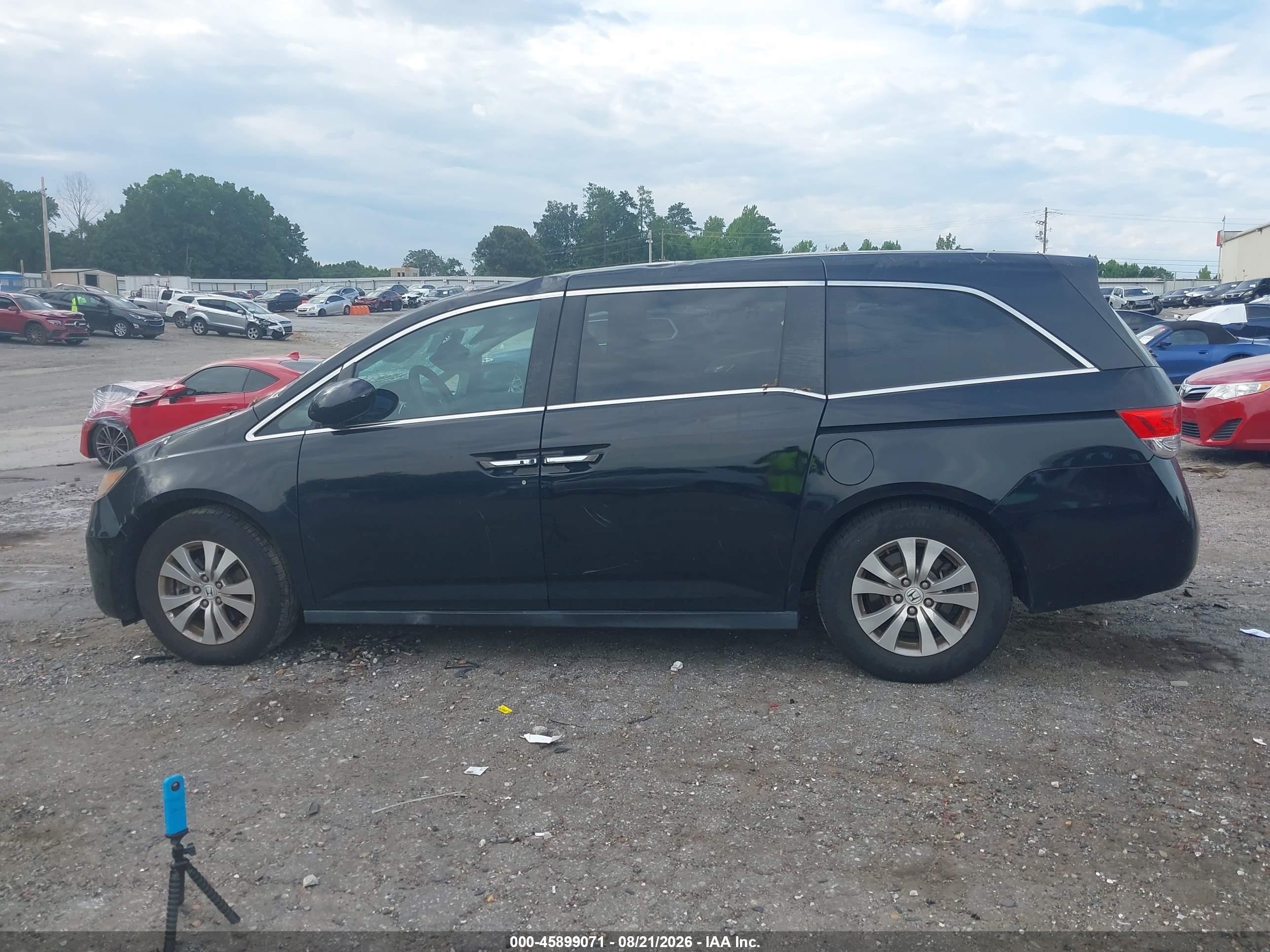 2015 Honda Odyssey Ex-l Black vin: 5FNRL5H6XFB098792