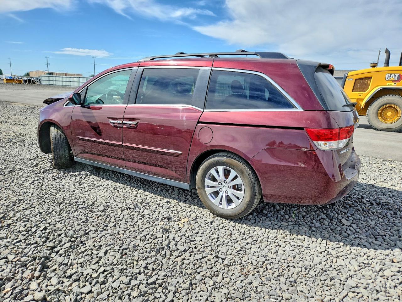 2015 Honda Odyssey Exl Burgundy vin: 5FNRL5H6XFB112139