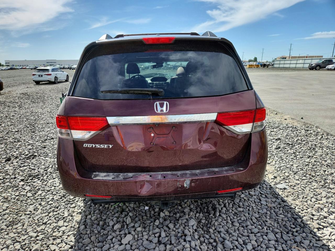 2015 Honda Odyssey Exl Burgundy vin: 5FNRL5H6XFB112139