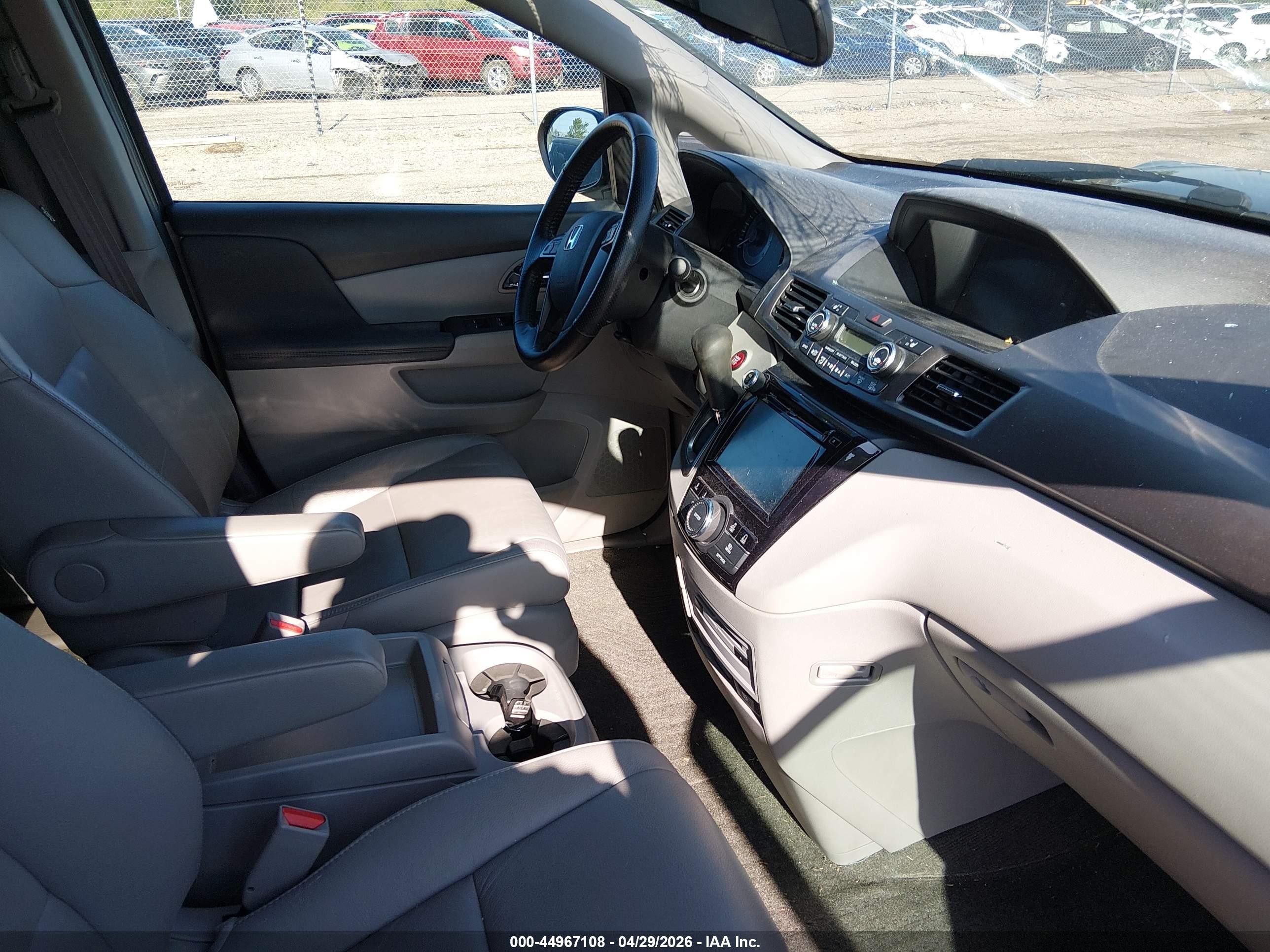 2015 Honda Odyssey Ex-l Gray vin: 5FNRL5H6XFB116188