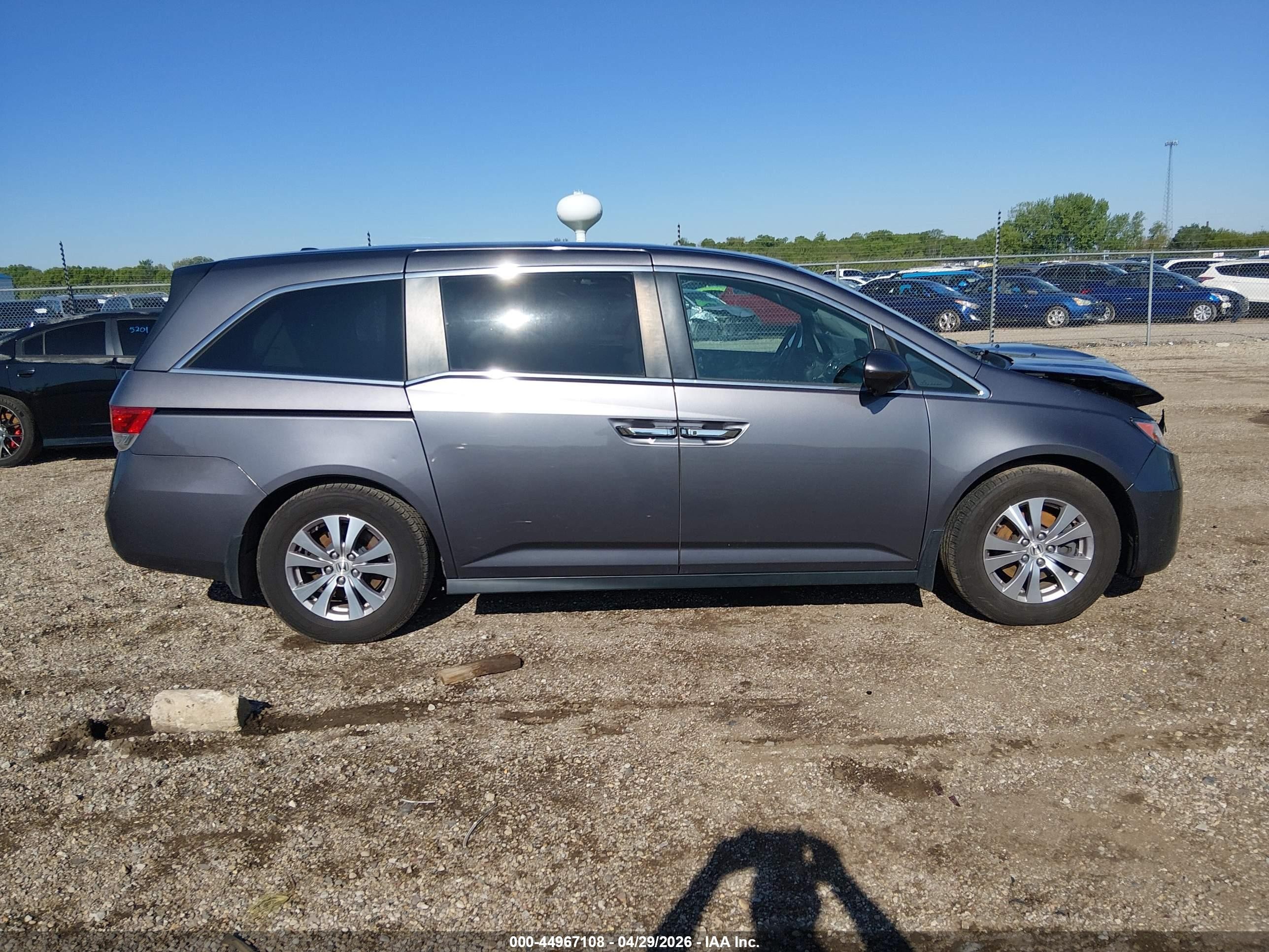 2015 Honda Odyssey Ex-l Gray vin: 5FNRL5H6XFB116188