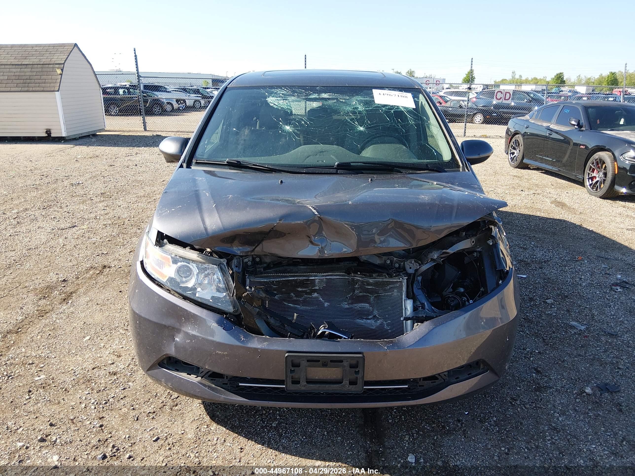 2015 Honda Odyssey Ex-l Gray vin: 5FNRL5H6XFB116188
