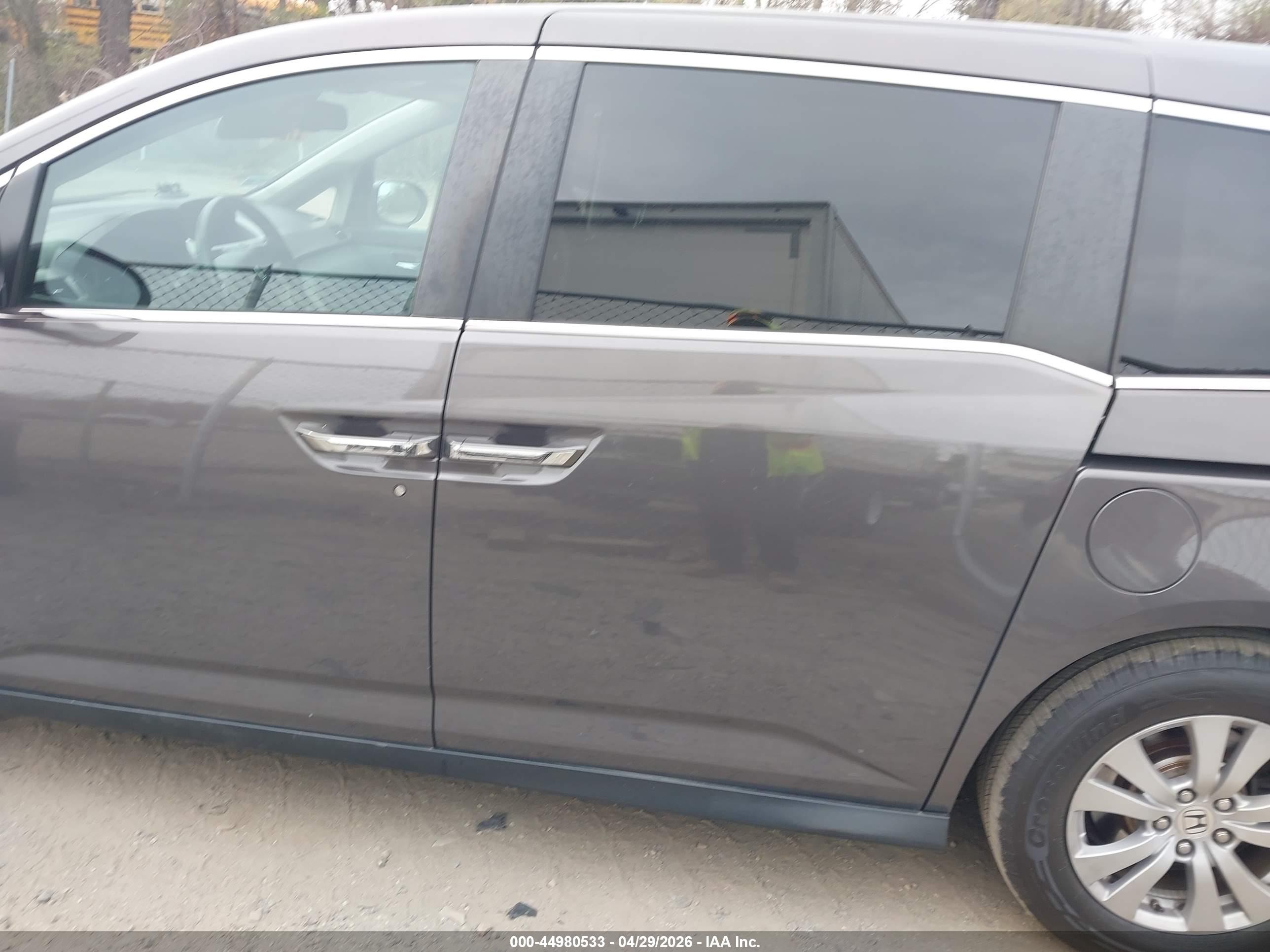 2015 Honda Odyssey Ex-l Gray vin: 5FNRL5H6XFB128776