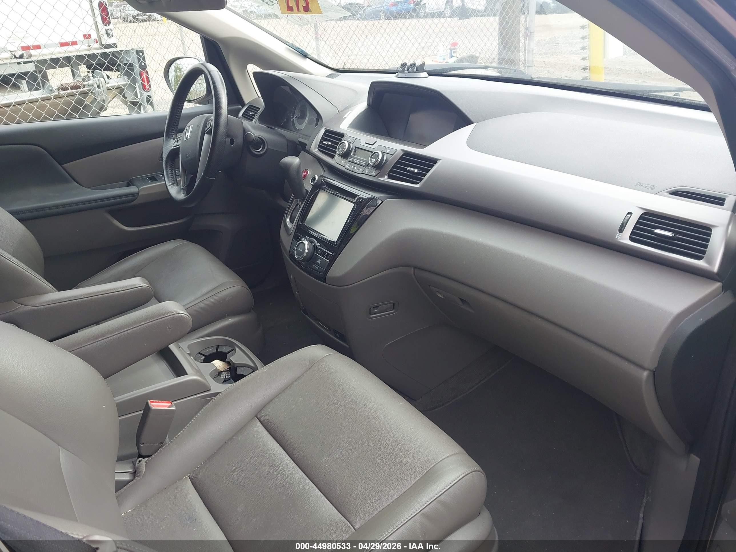 2015 Honda Odyssey Ex-l Gray vin: 5FNRL5H6XFB128776