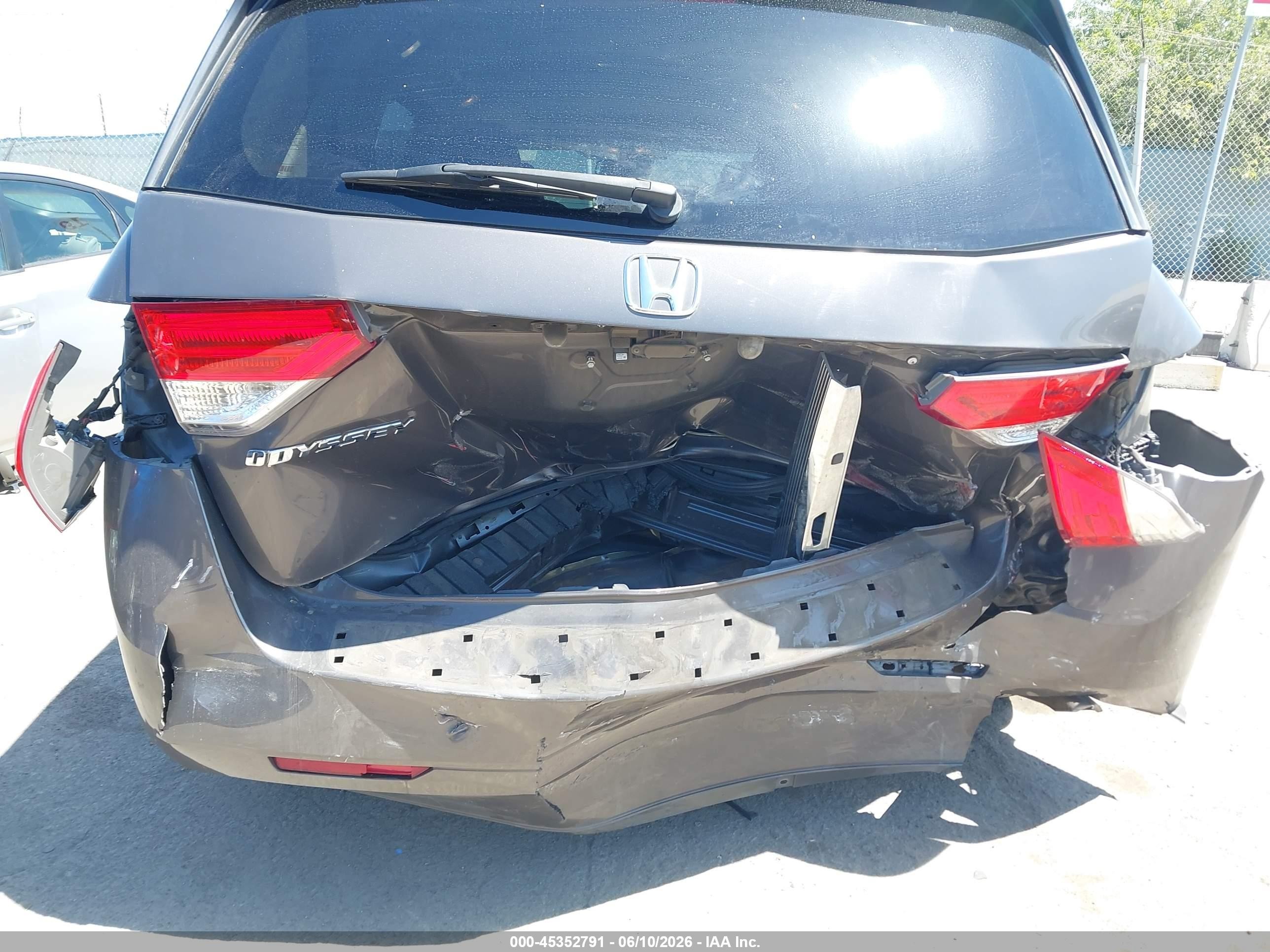 2016 Honda Odyssey Ex-l Серый vin: 5FNRL5H6XGB089365