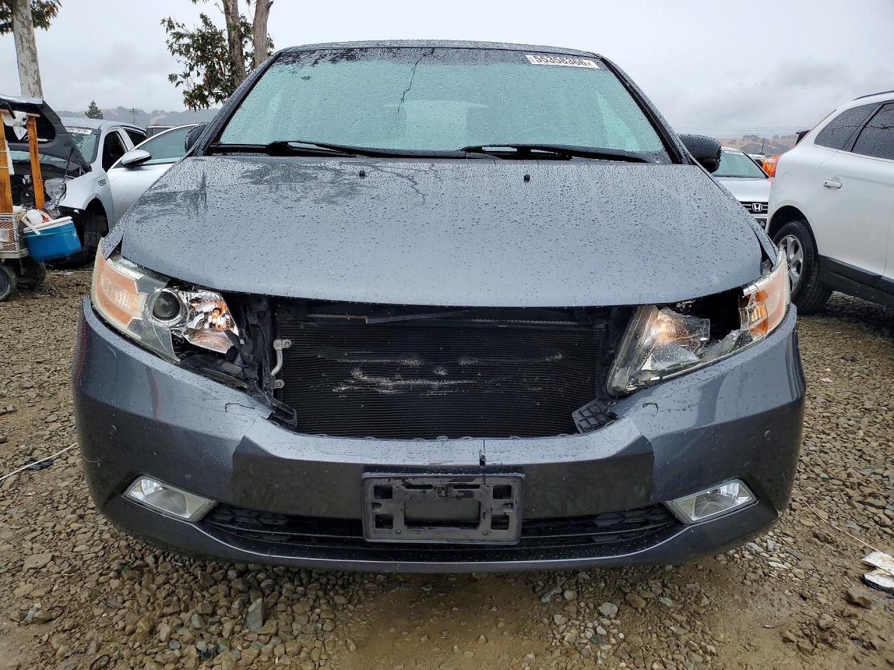 2011 Honda Odyssey Touring Gray vin: 5FNRL5H90BB042297