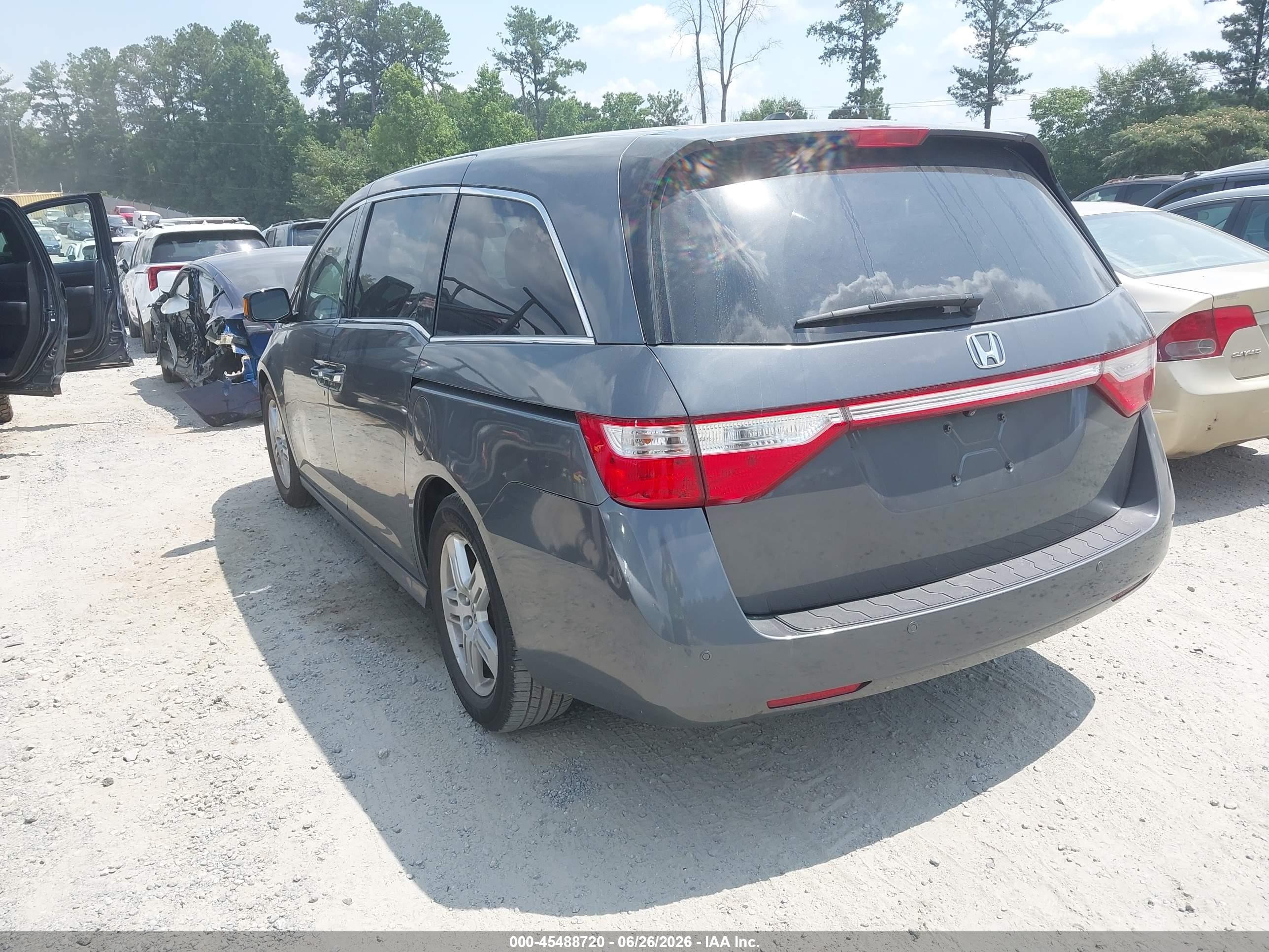 2011 Honda Odyssey Touring/touring Elite Серый vin: 5FNRL5H90BB074215