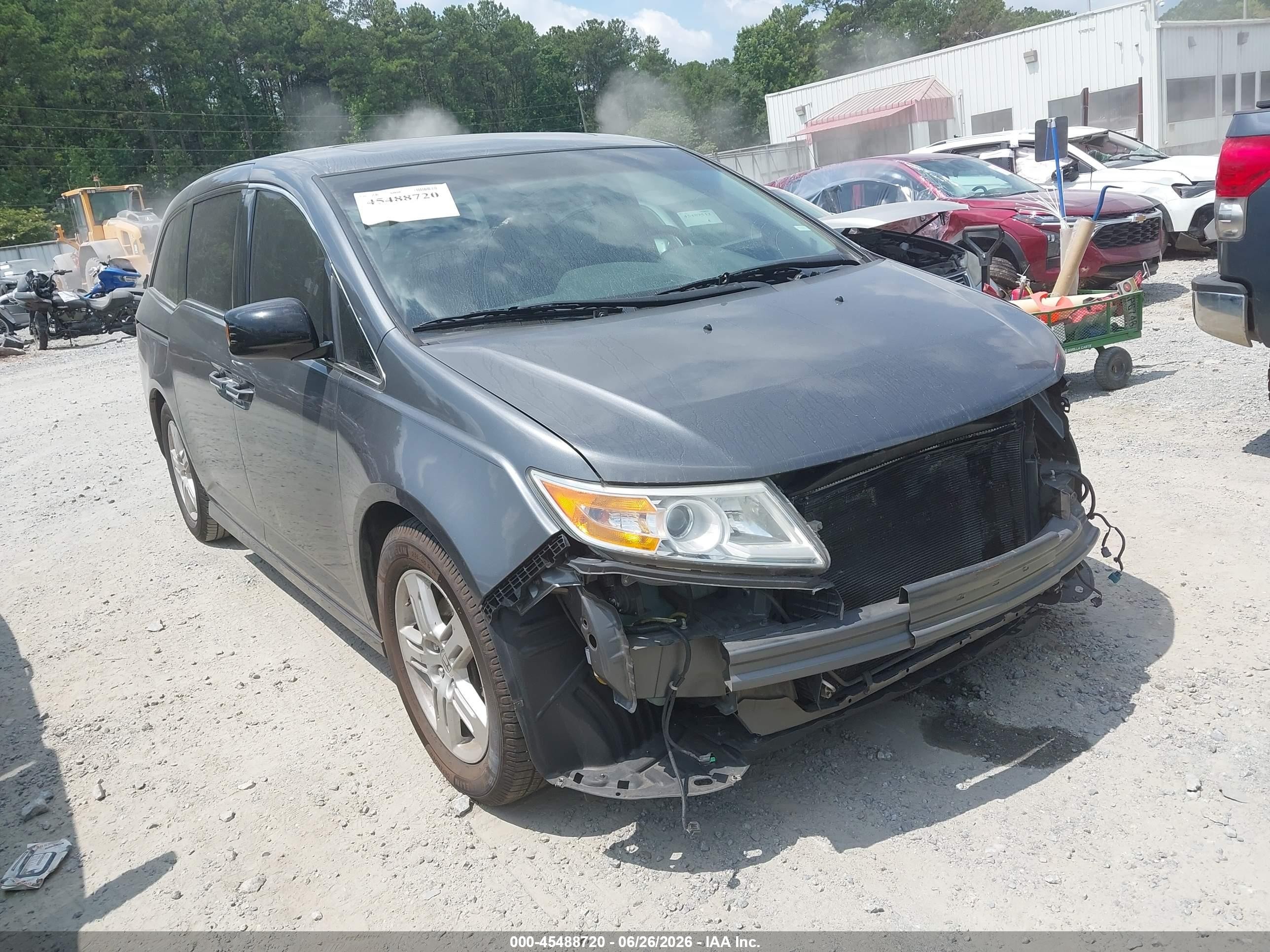 2011 Honda Odyssey Touring/touring Elite Серый vin: 5FNRL5H90BB074215