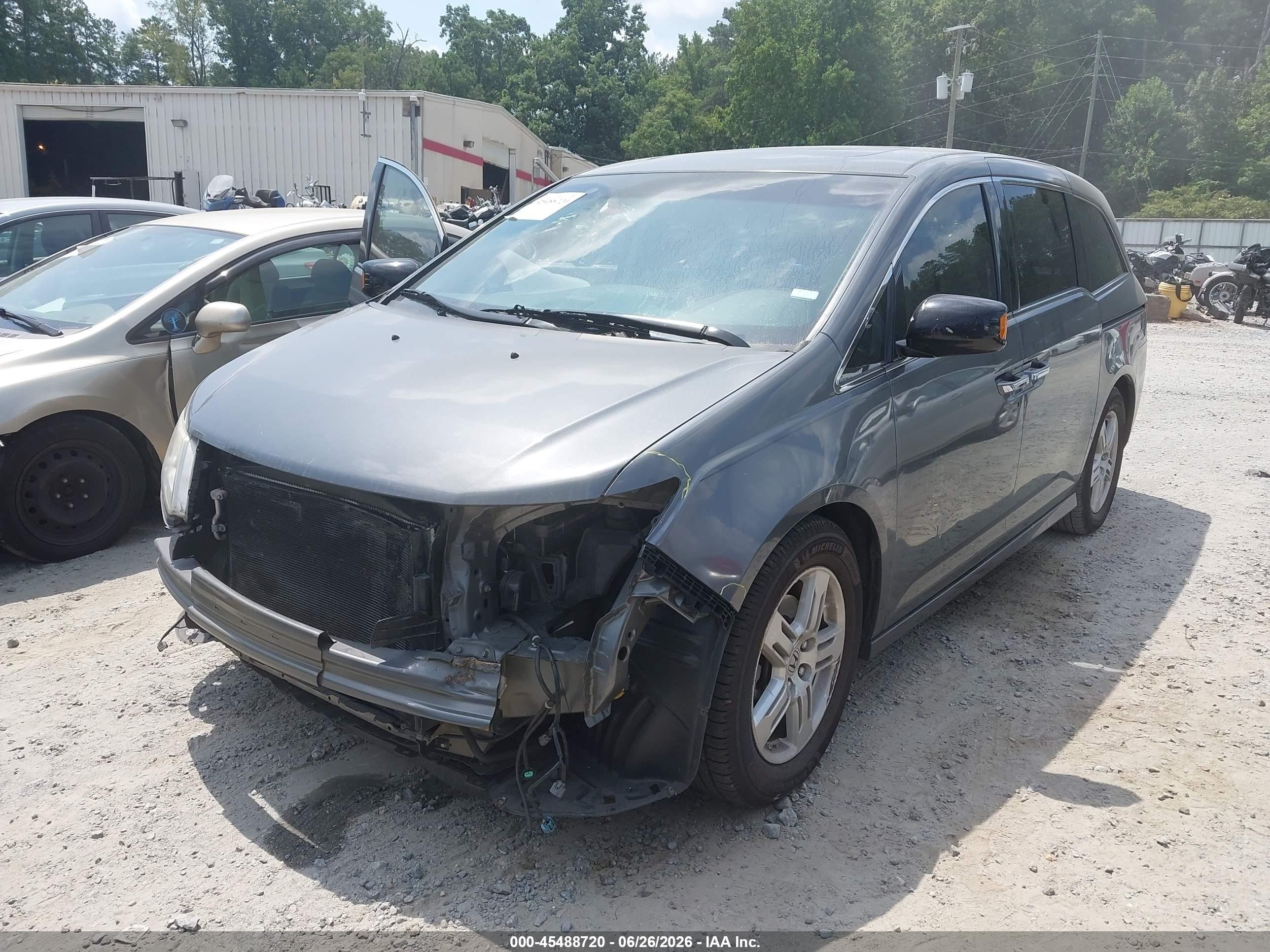 2011 Honda Odyssey Touring/touring Elite Серый vin: 5FNRL5H90BB074215