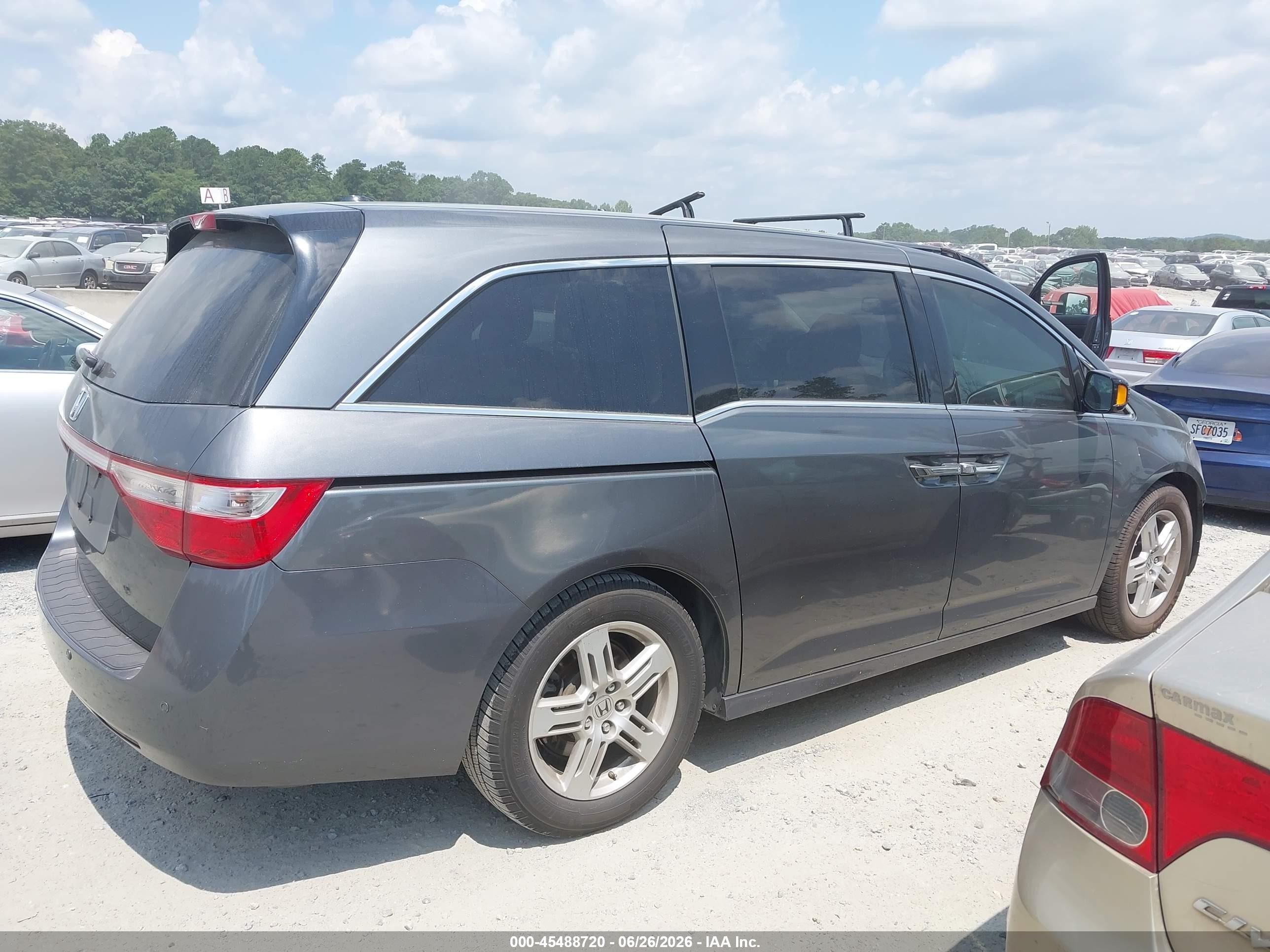 2011 Honda Odyssey Touring/touring Elite Серый vin: 5FNRL5H90BB074215