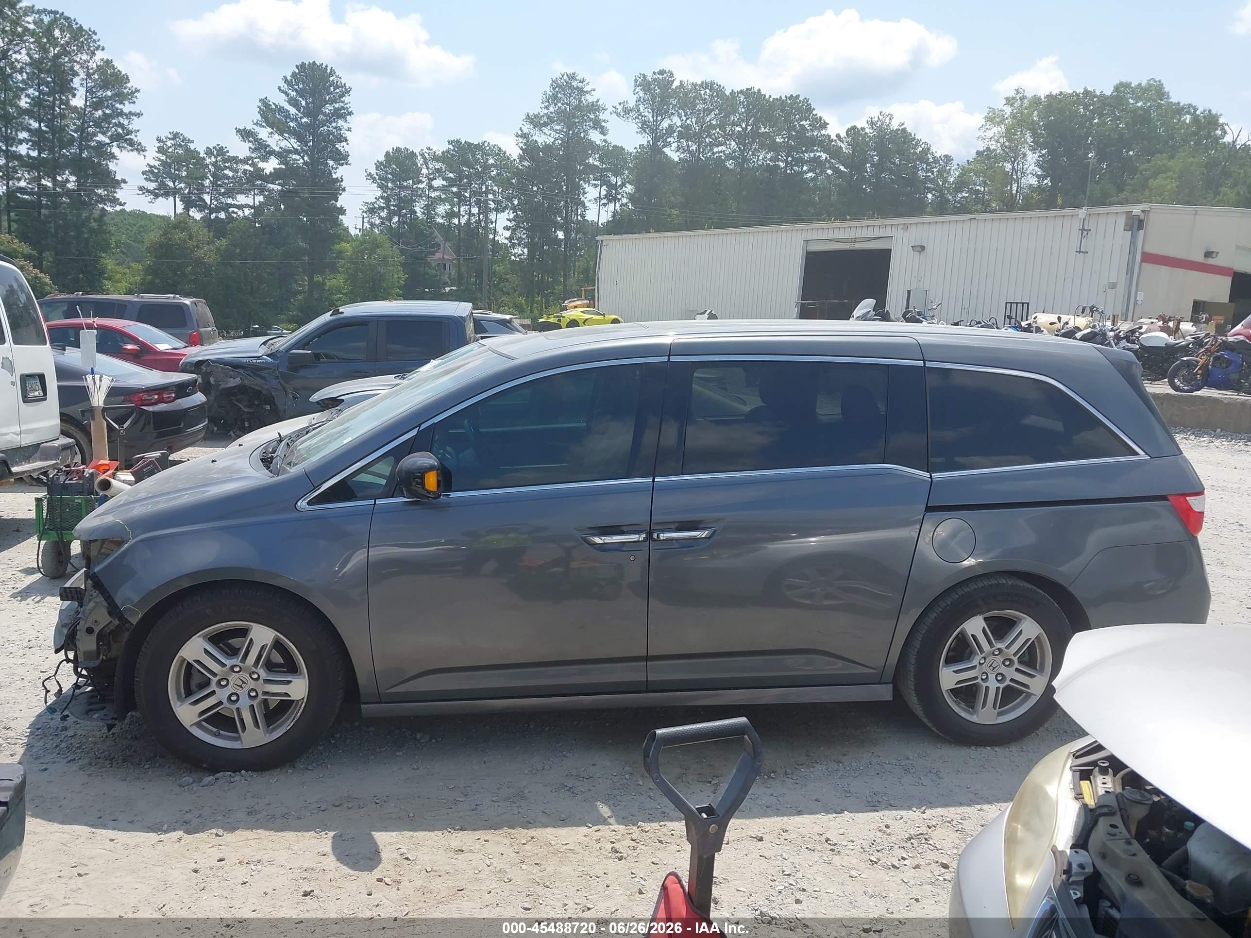 2011 Honda Odyssey Touring/touring Elite Серый vin: 5FNRL5H90BB074215