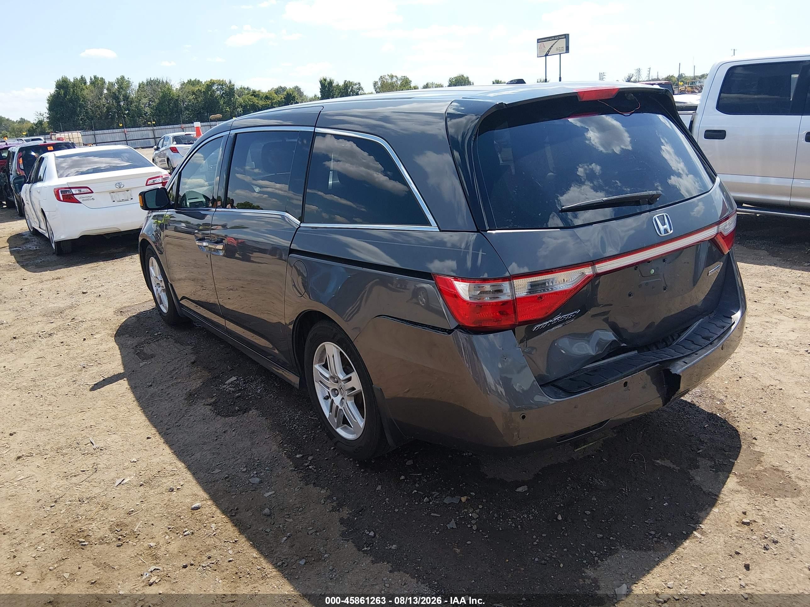 2012 Honda Odyssey Touring/touring Elite Gray vin: 5FNRL5H90CB043158