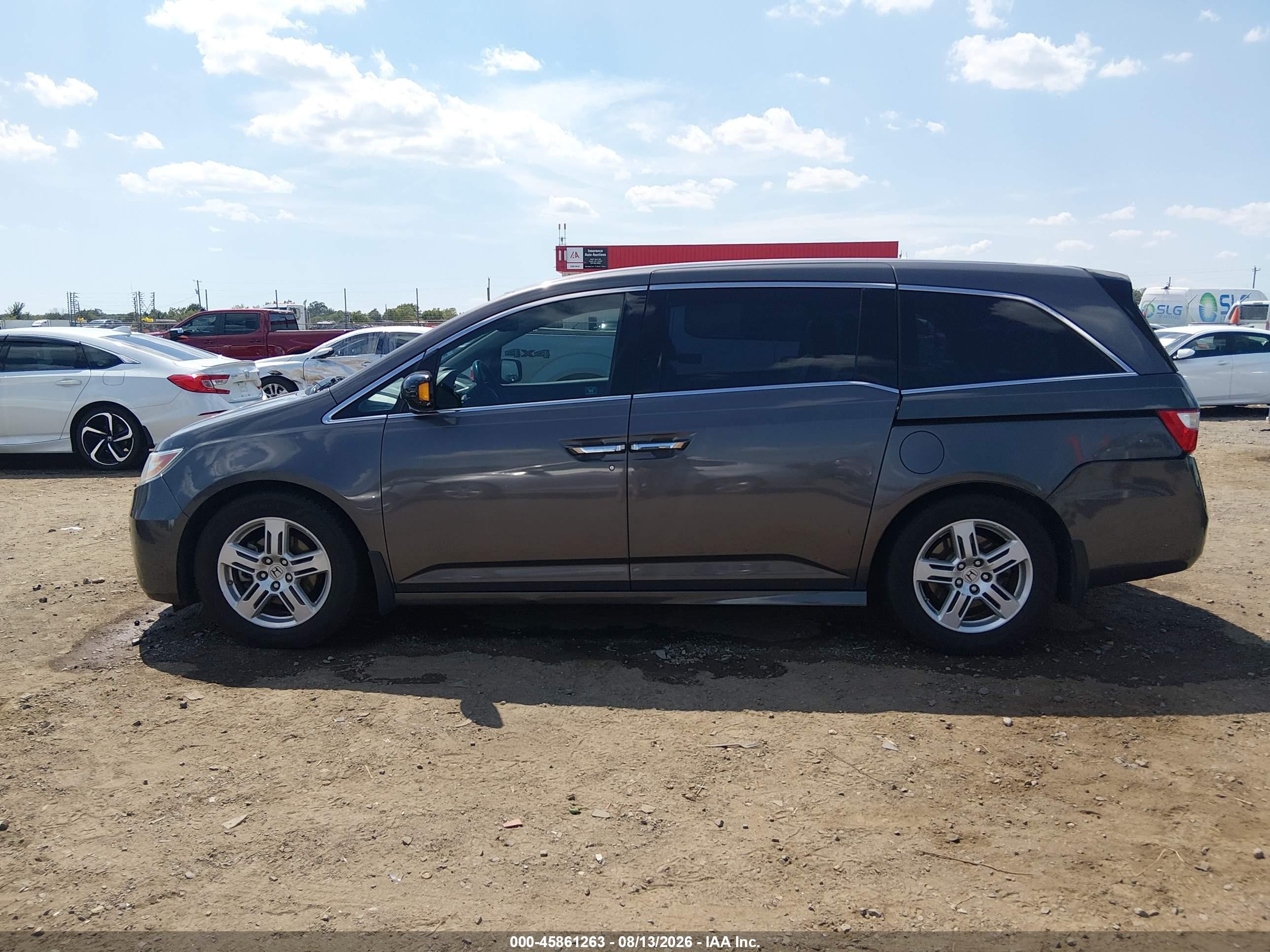 2012 Honda Odyssey Touring/touring Elite Gray vin: 5FNRL5H90CB043158