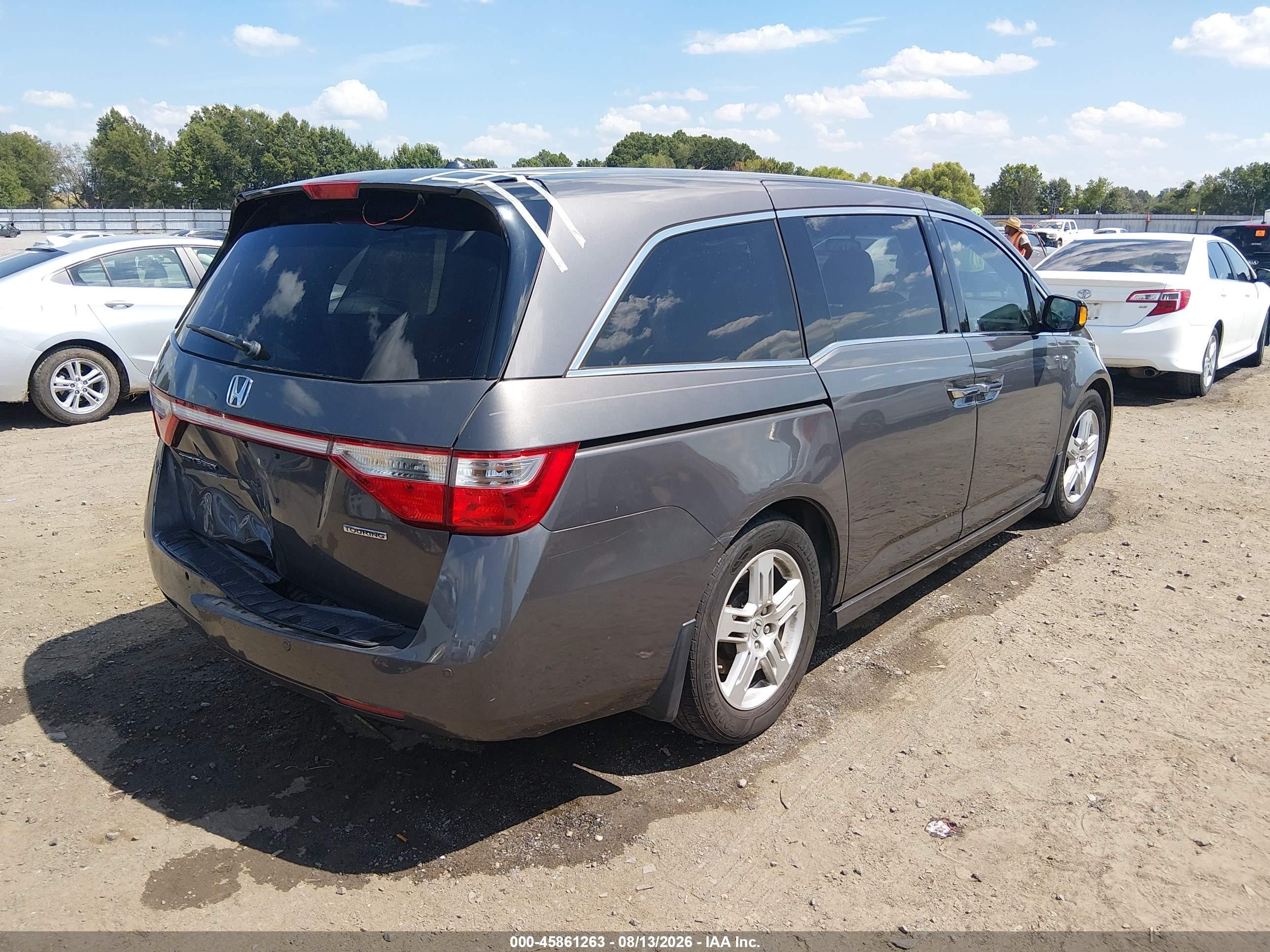 2012 Honda Odyssey Touring/touring Elite Gray vin: 5FNRL5H90CB043158