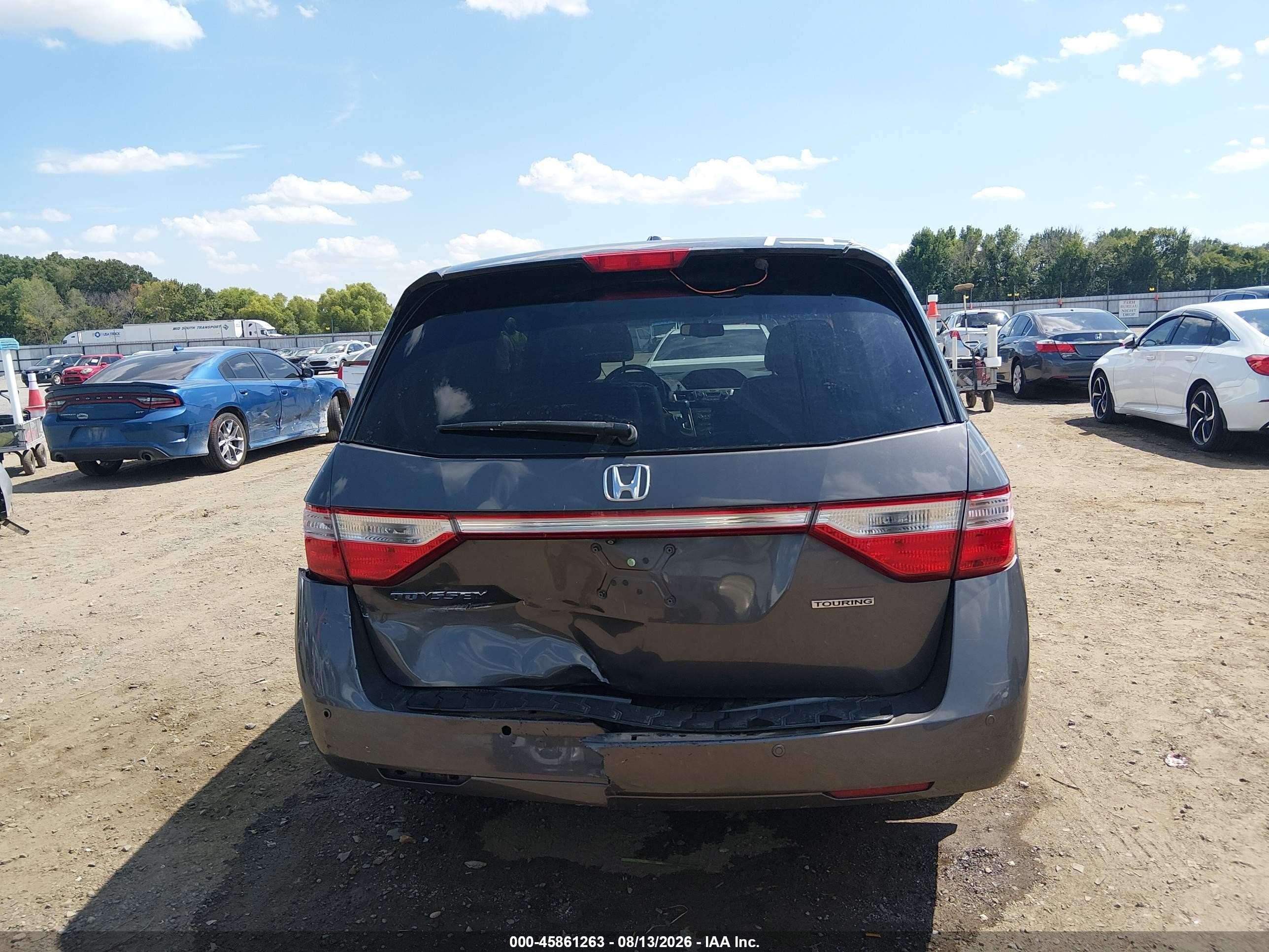 2012 Honda Odyssey Touring/touring Elite Gray vin: 5FNRL5H90CB043158