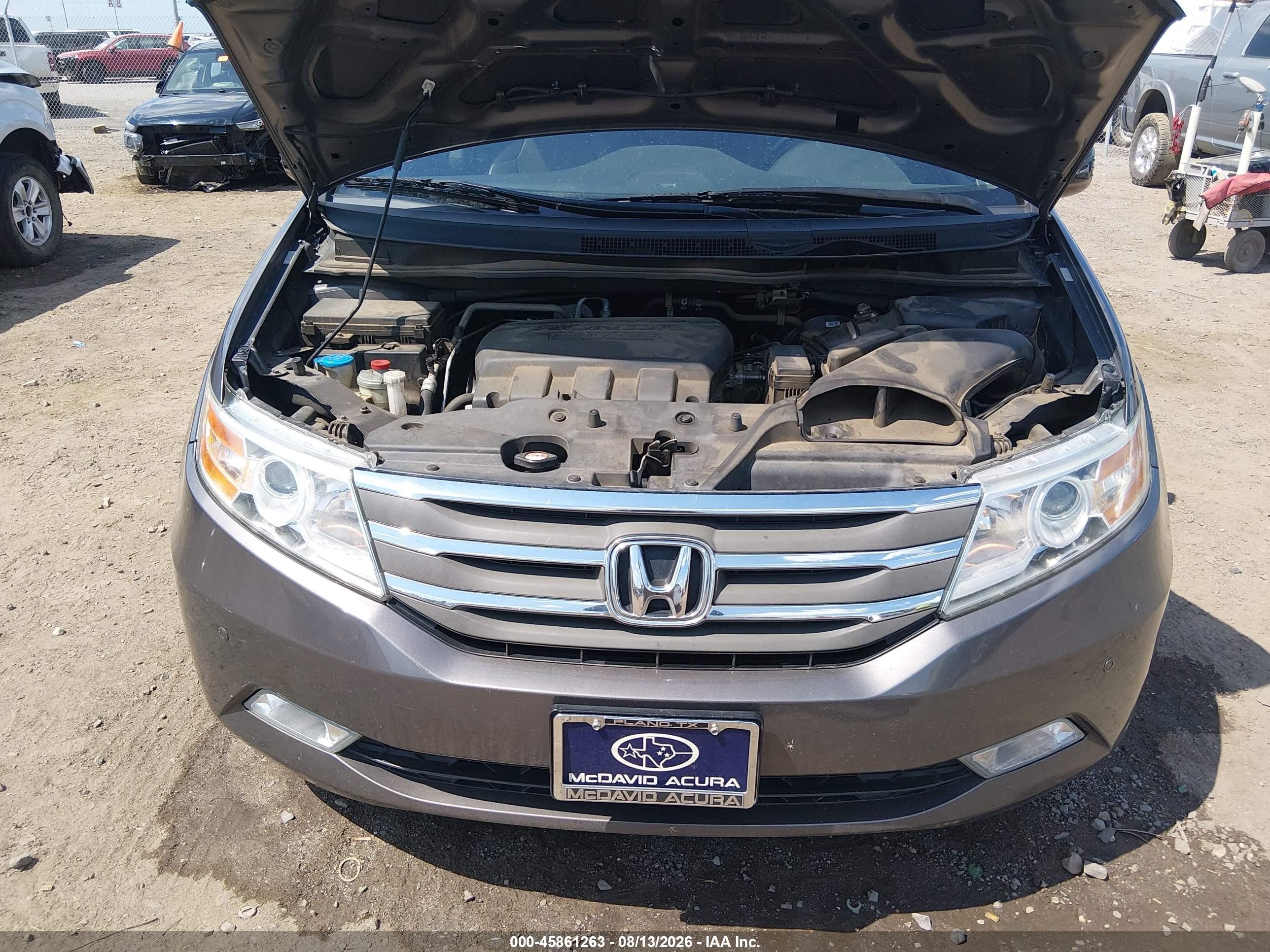 2012 Honda Odyssey Touring/touring Elite Gray vin: 5FNRL5H90CB043158