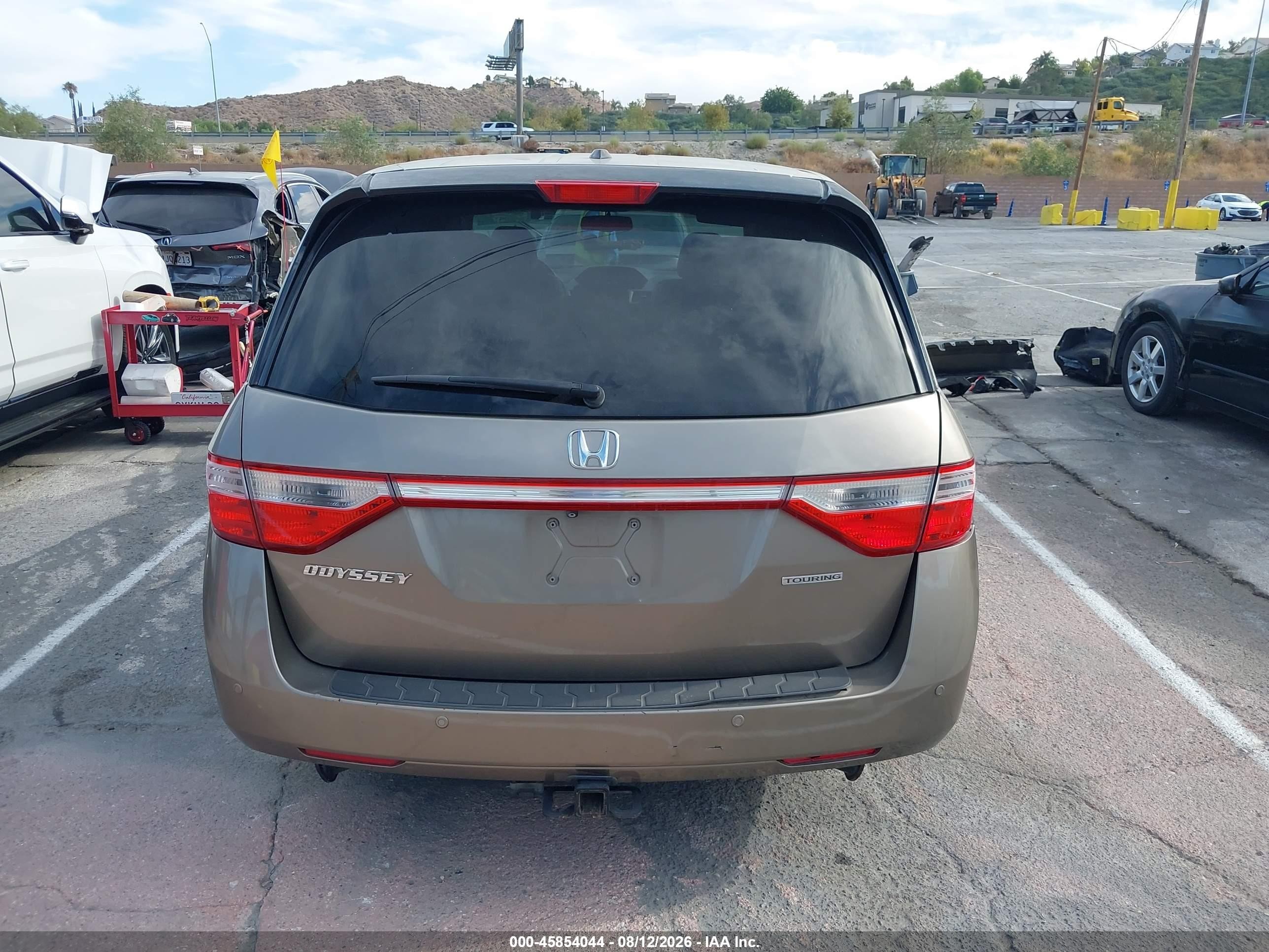 2012 Honda Odyssey Touring/touring Elite Gray vin: 5FNRL5H90CB092439