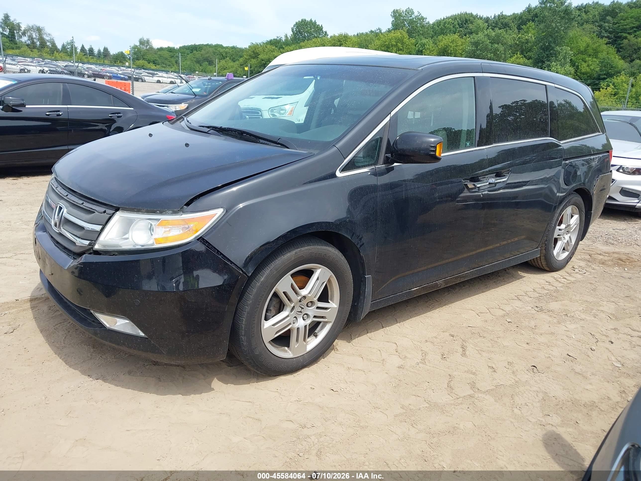 2012 Honda Odyssey Touring/touring Elite Black vin: 5FNRL5H90CB104489